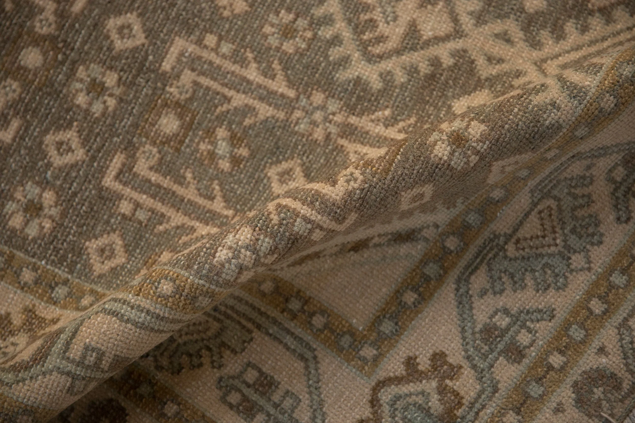 3.5x6 Vintage Distressed Hamadan Rug - Image 12