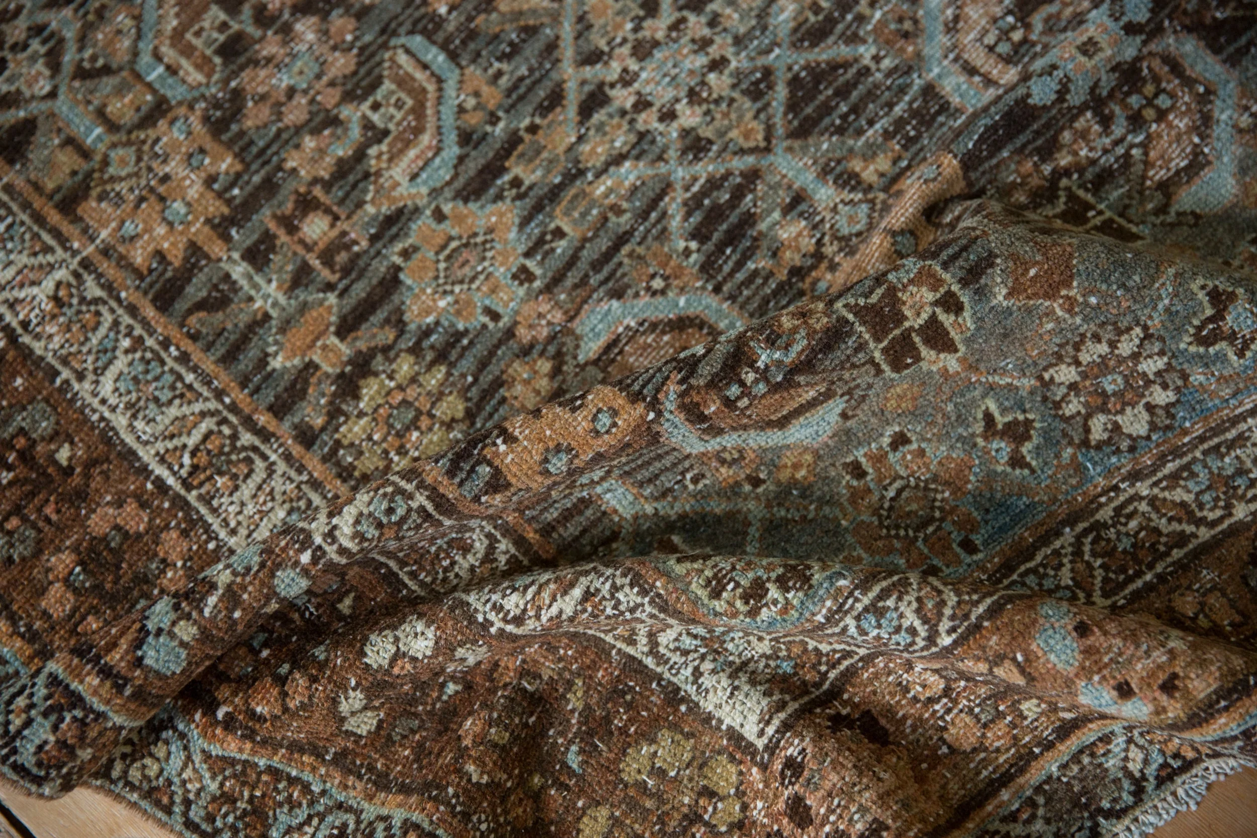 3.5x6 Vintage Distressed Malayer Rug - Image 9