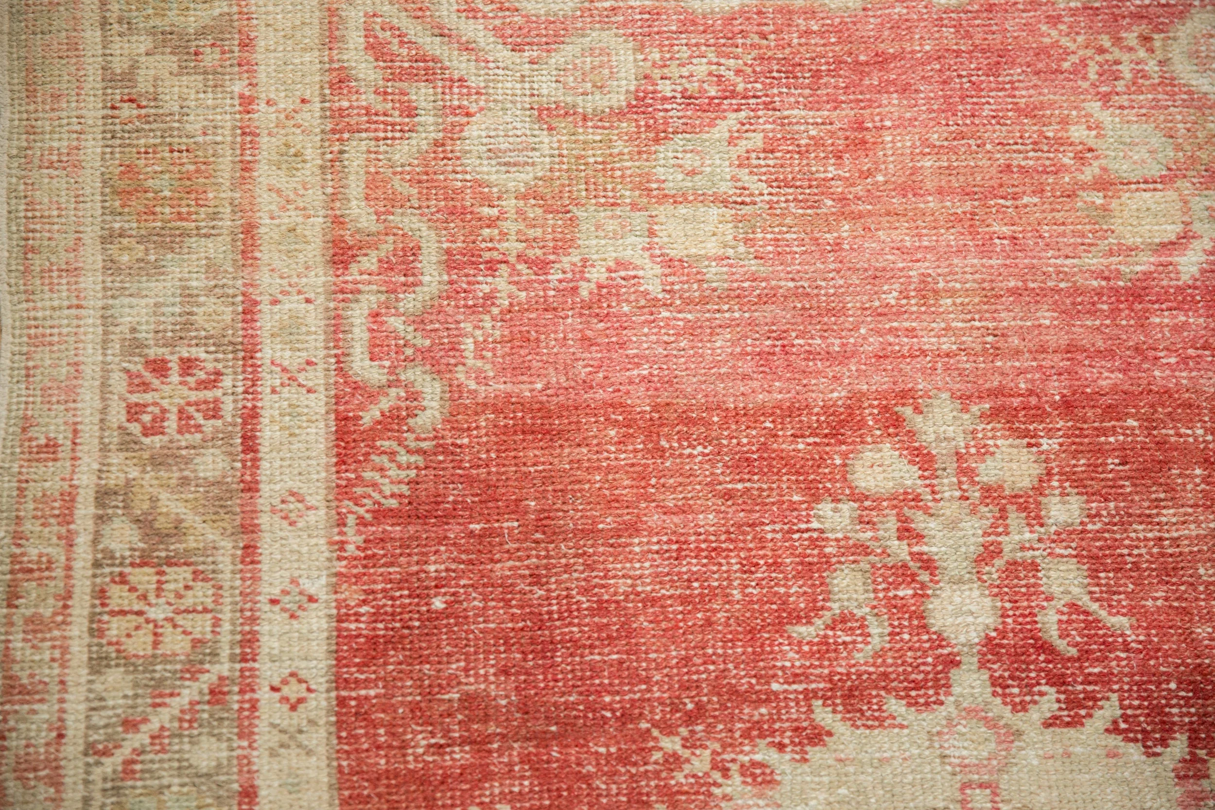 3.5x6 Vintage Distressed Oushak Rug - Image 10