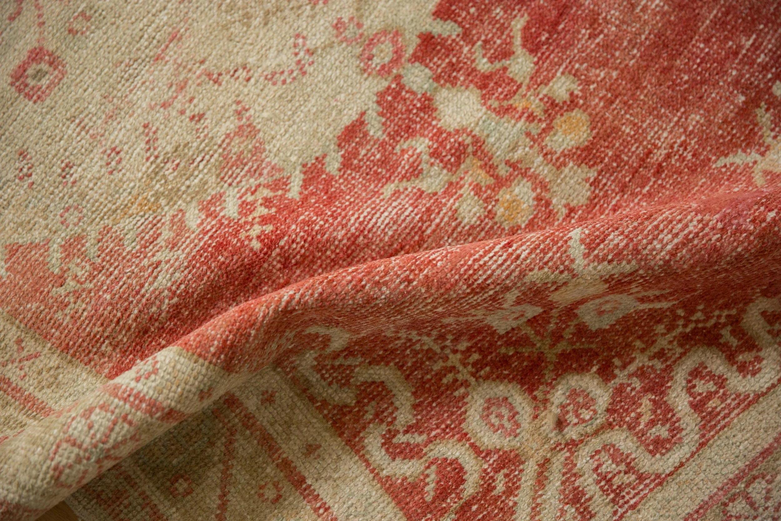 3.5x6 Vintage Distressed Oushak Rug - Image 8