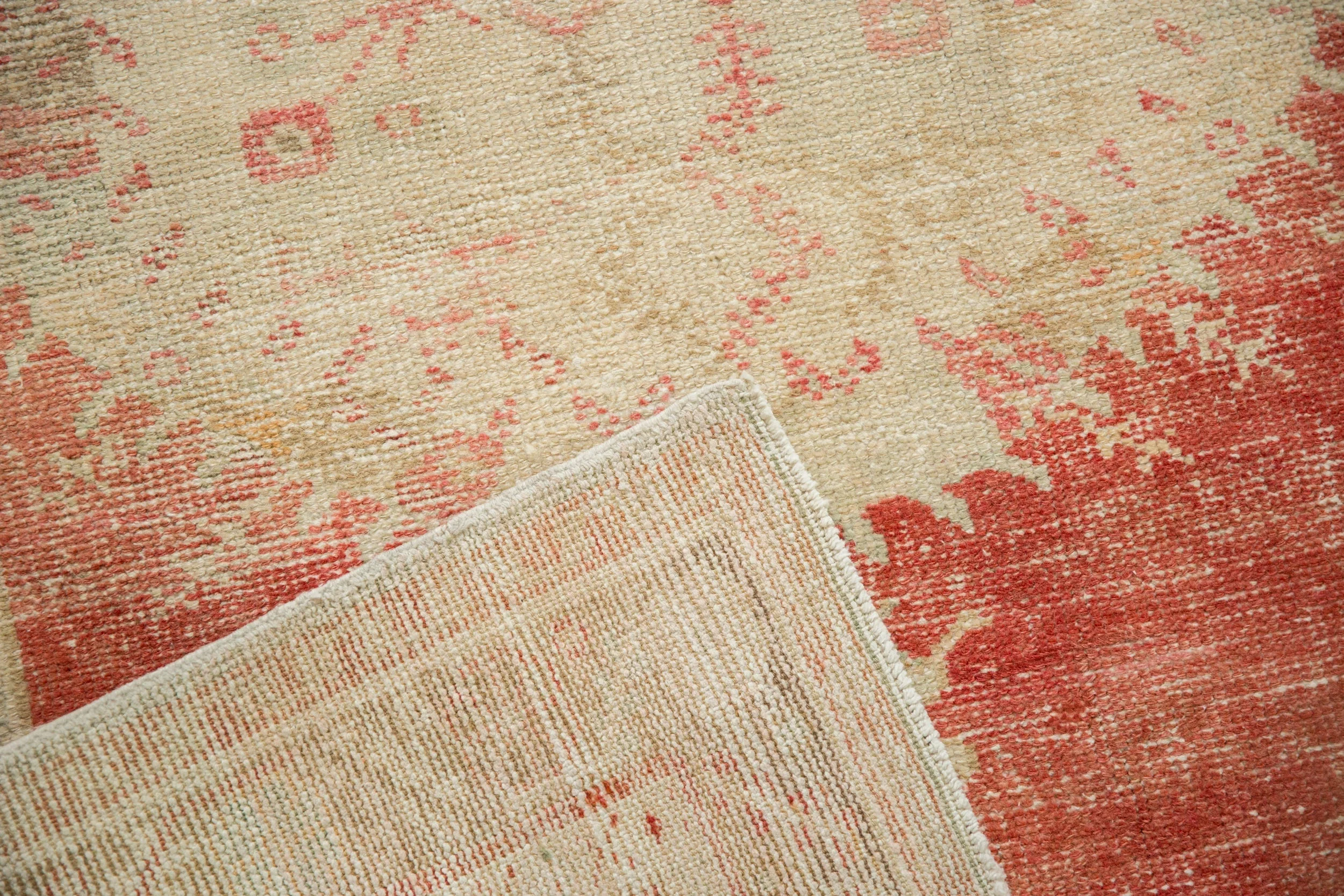 3.5x6 Vintage Distressed Oushak Rug - Image 9