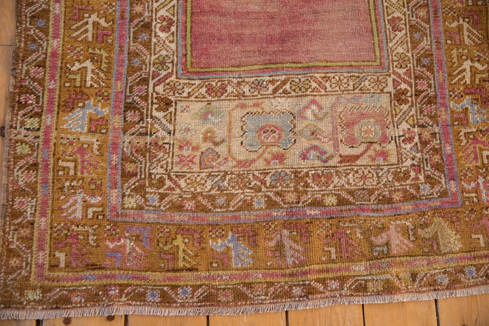 3.5x6 Vintage Distressed Oushak Rug - Image 6
