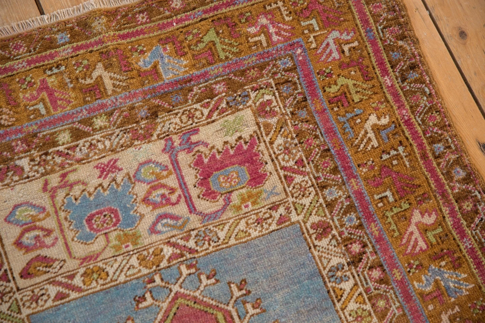 3.5x6 Vintage Distressed Oushak Rug - Image 7
