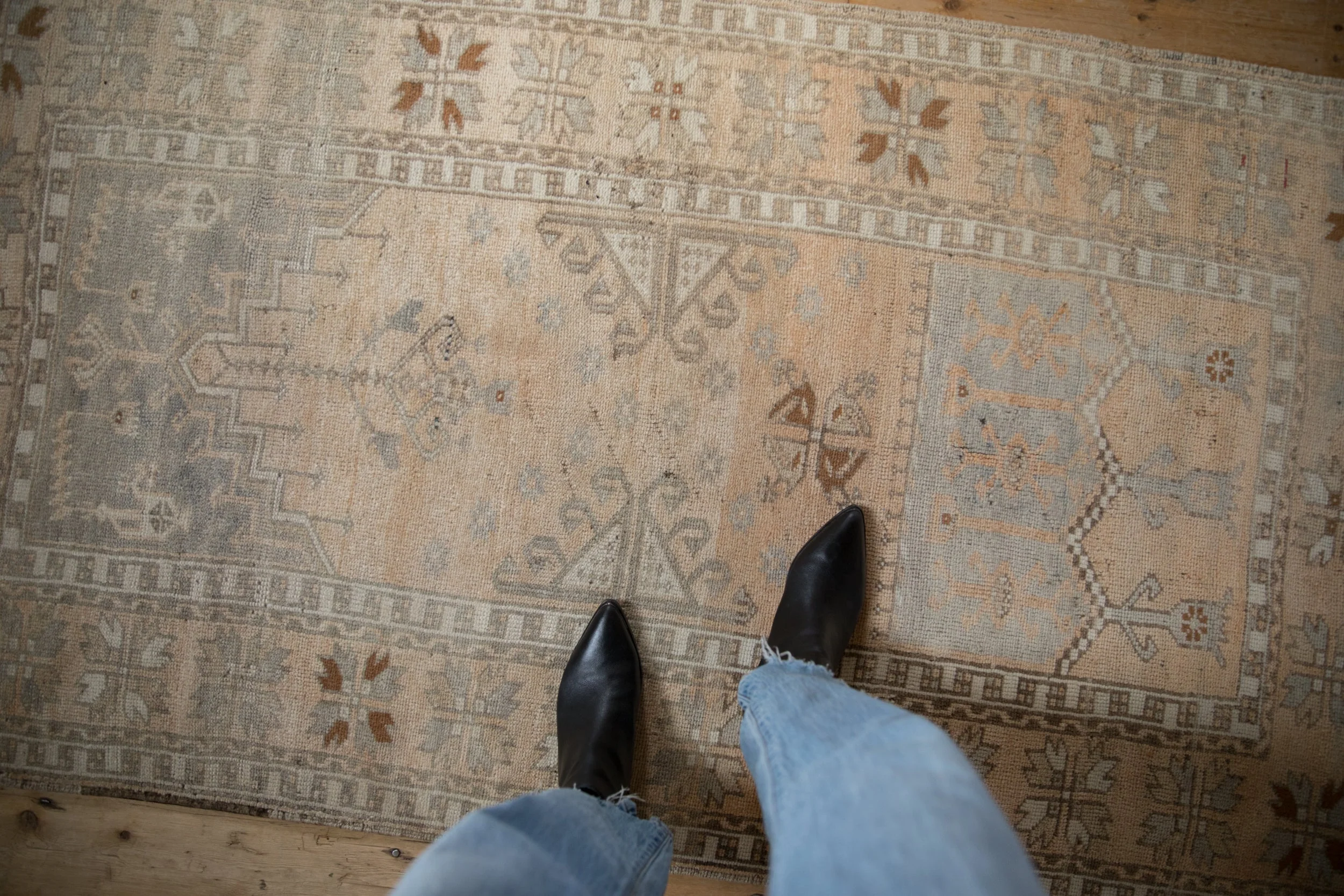 3.5x6 Vintage Distressed Oushak Rug - Image 2
