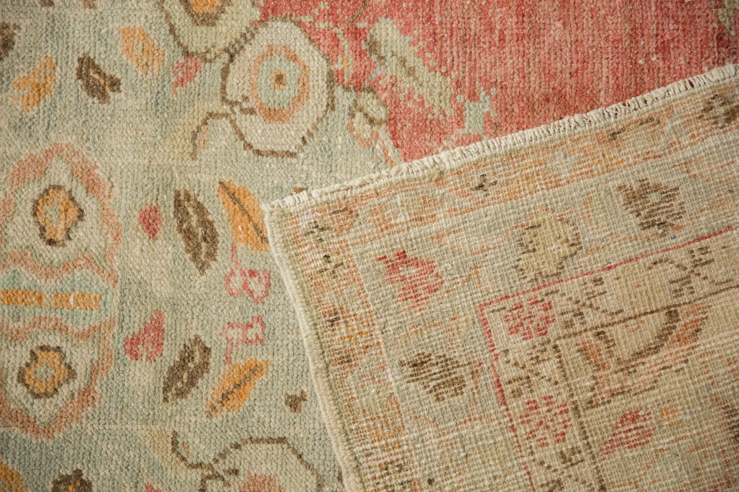 3.5x6 Vintage Distressed Oushak Rug - Image 10