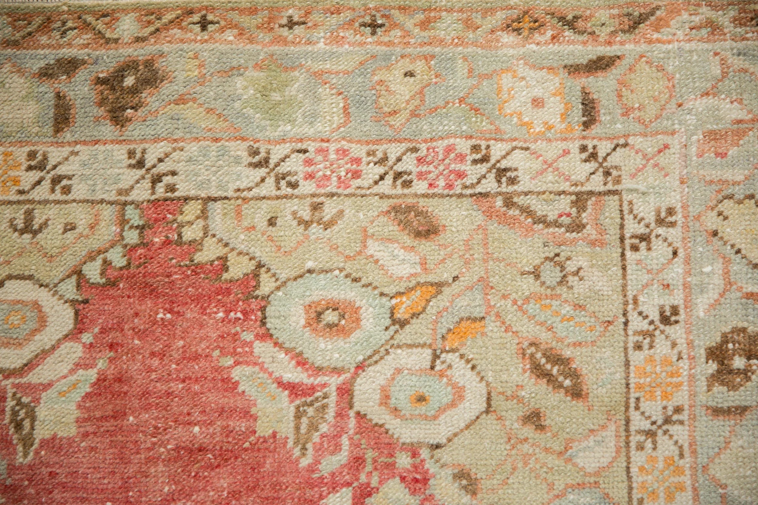 3.5x6 Vintage Distressed Oushak Rug - Image 3