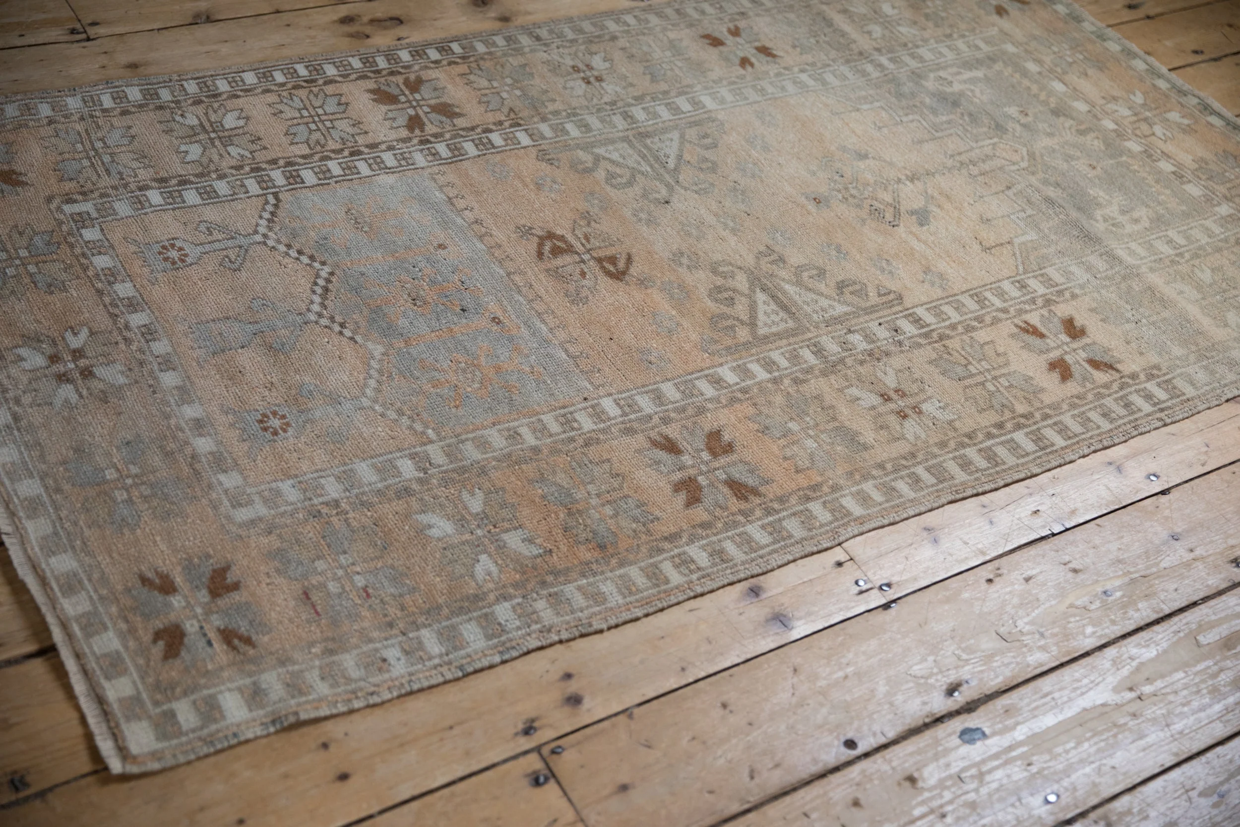 3.5x6 Vintage Distressed Oushak Rug - Image 5