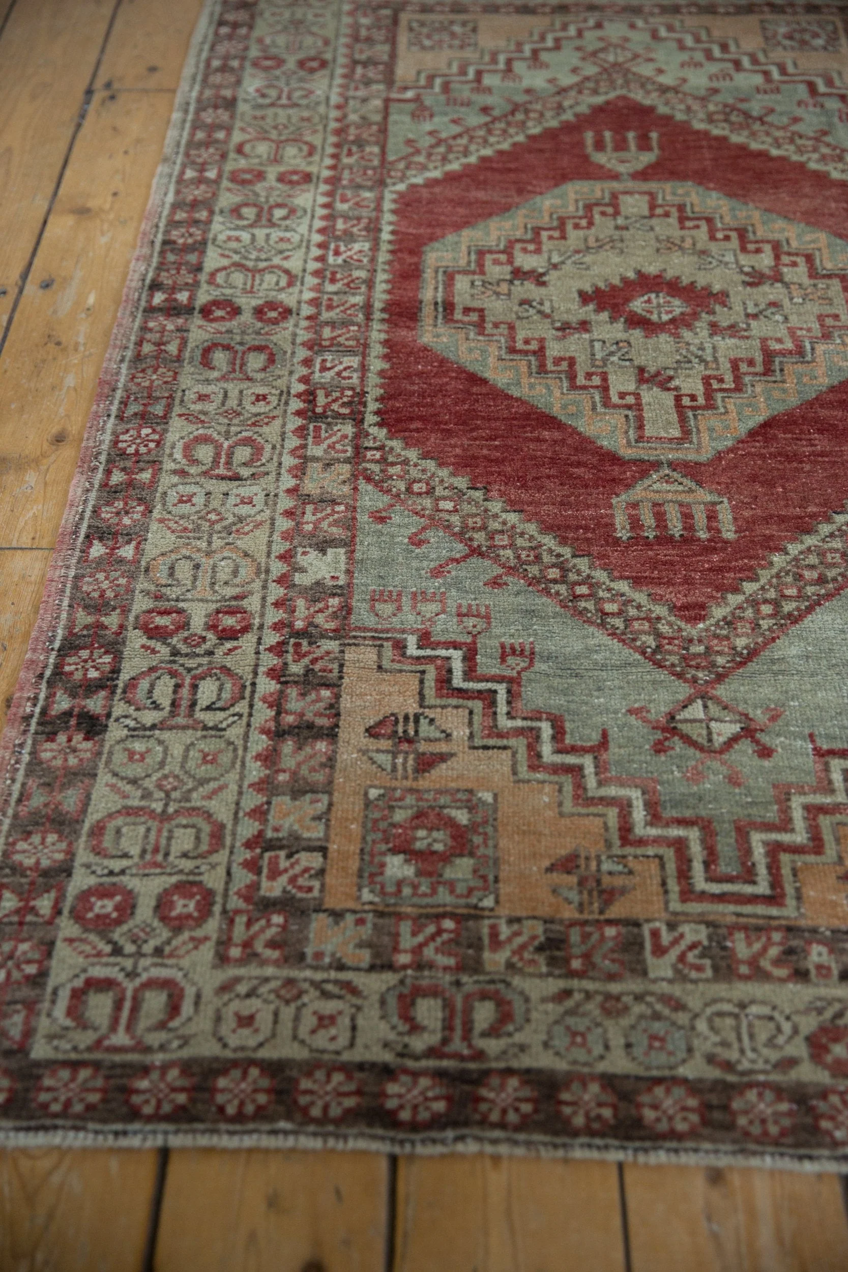 3.5x6 Vintage Distressed Oushak Rug - Image 5