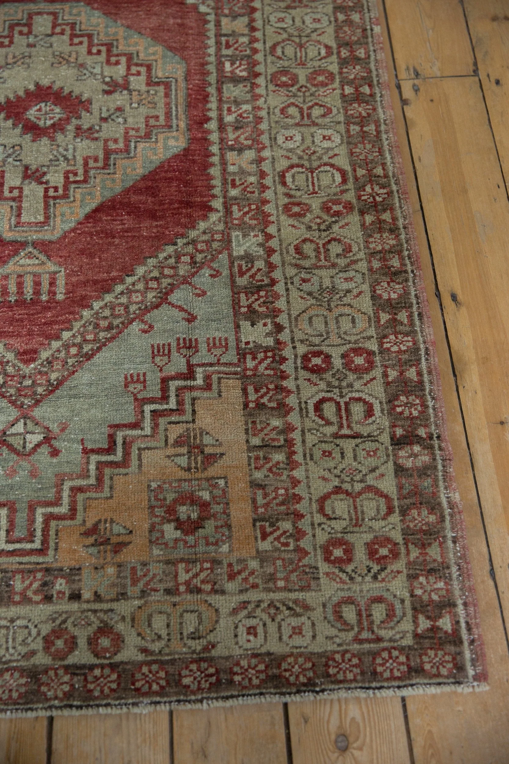 3.5x6 Vintage Distressed Oushak Rug - Image 6