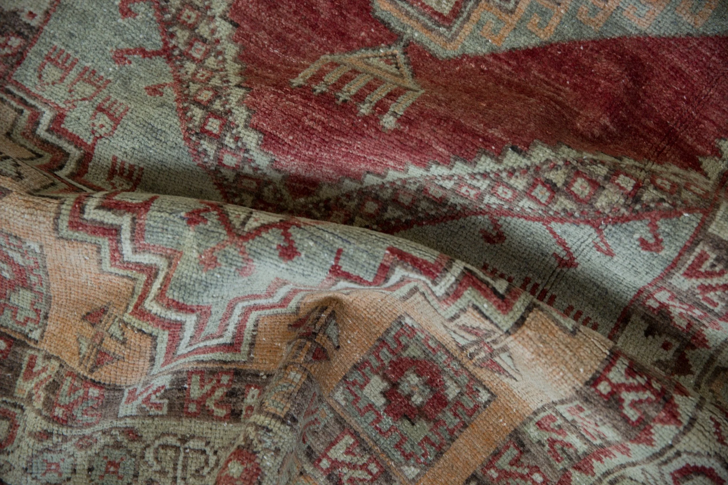 3.5x6 Vintage Distressed Oushak Rug - Image 9