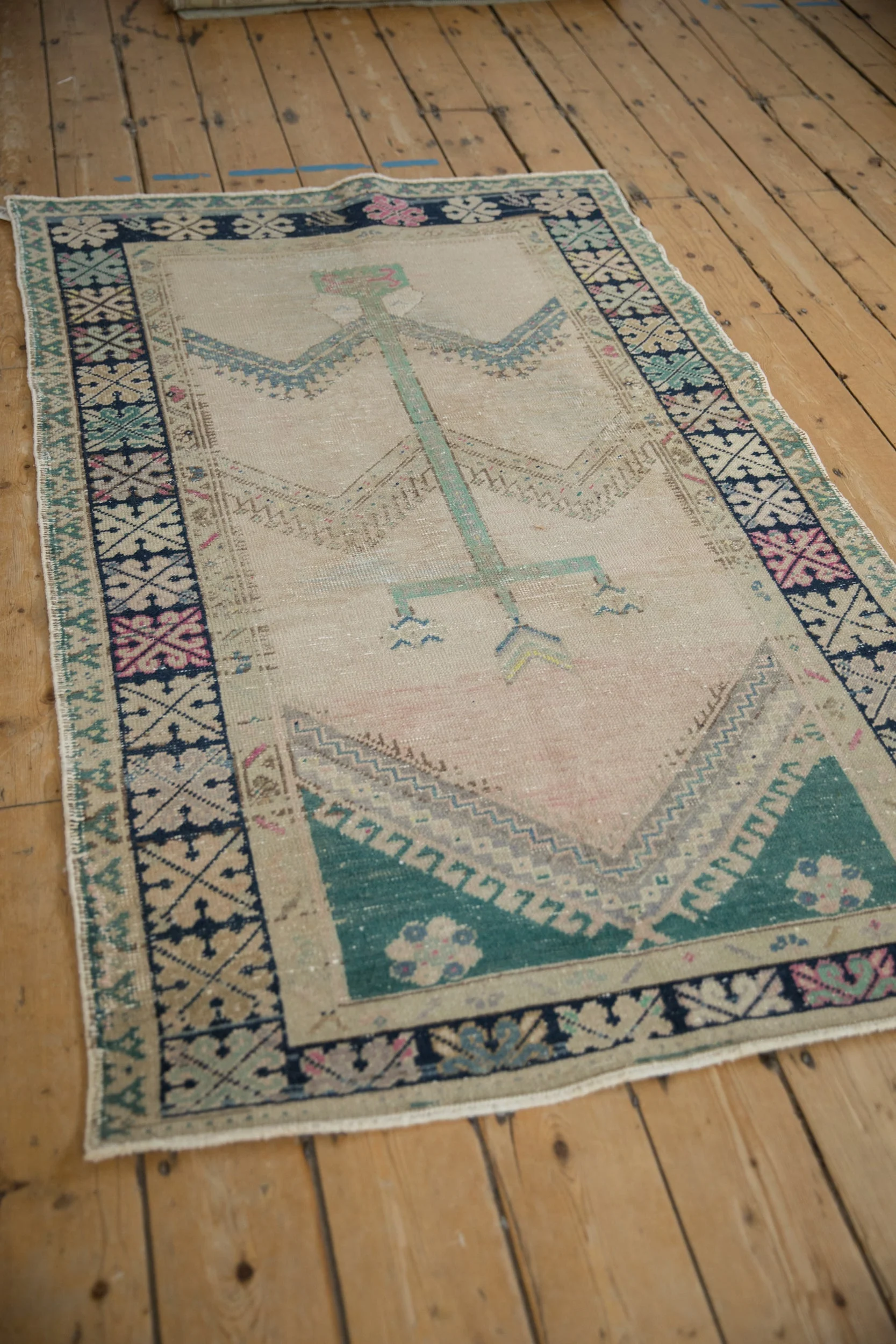 3.5x6 Vintage Distressed Oushak Rug - Image 5