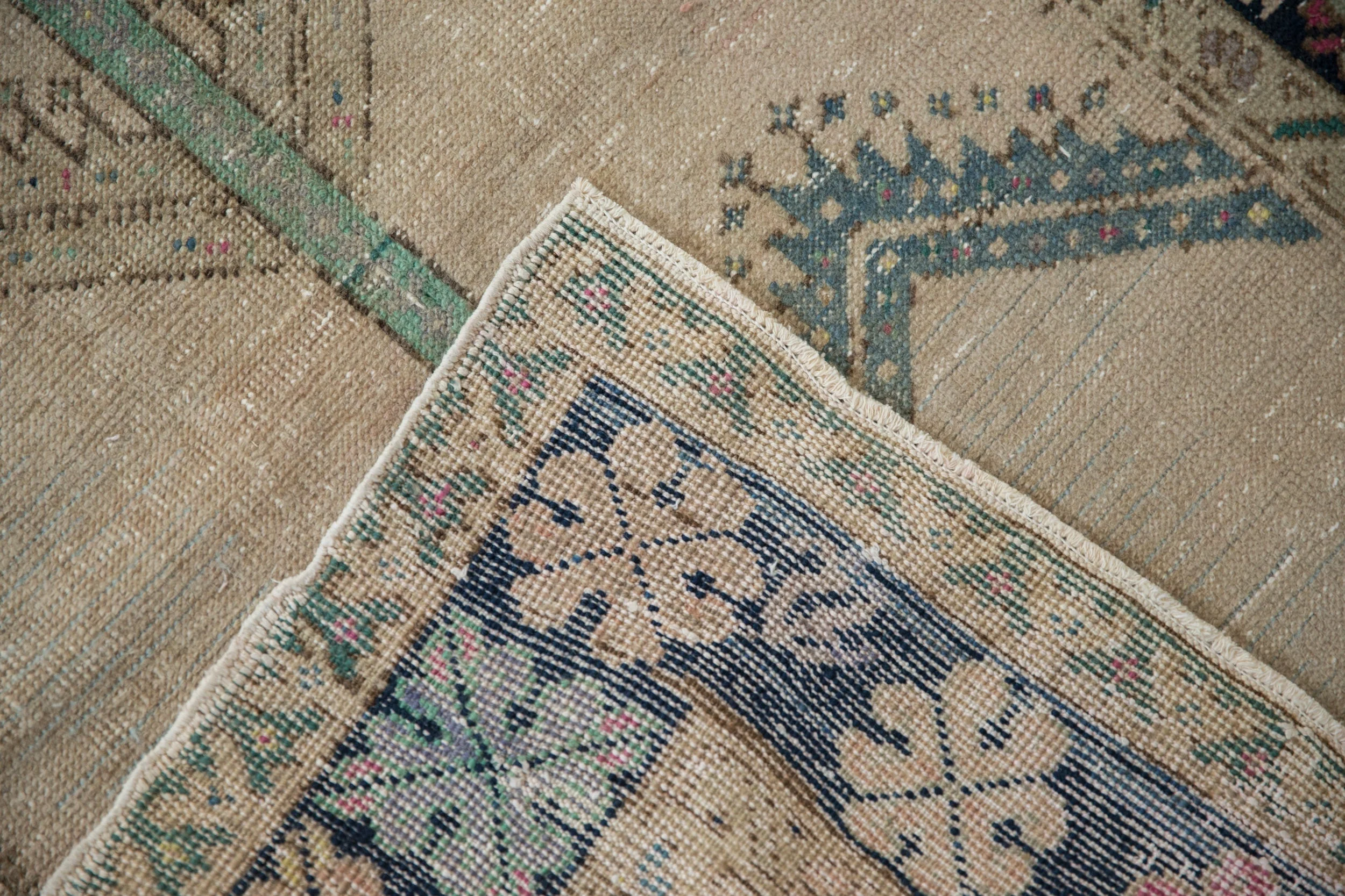 3.5x6 Vintage Distressed Oushak Rug - Image 9
