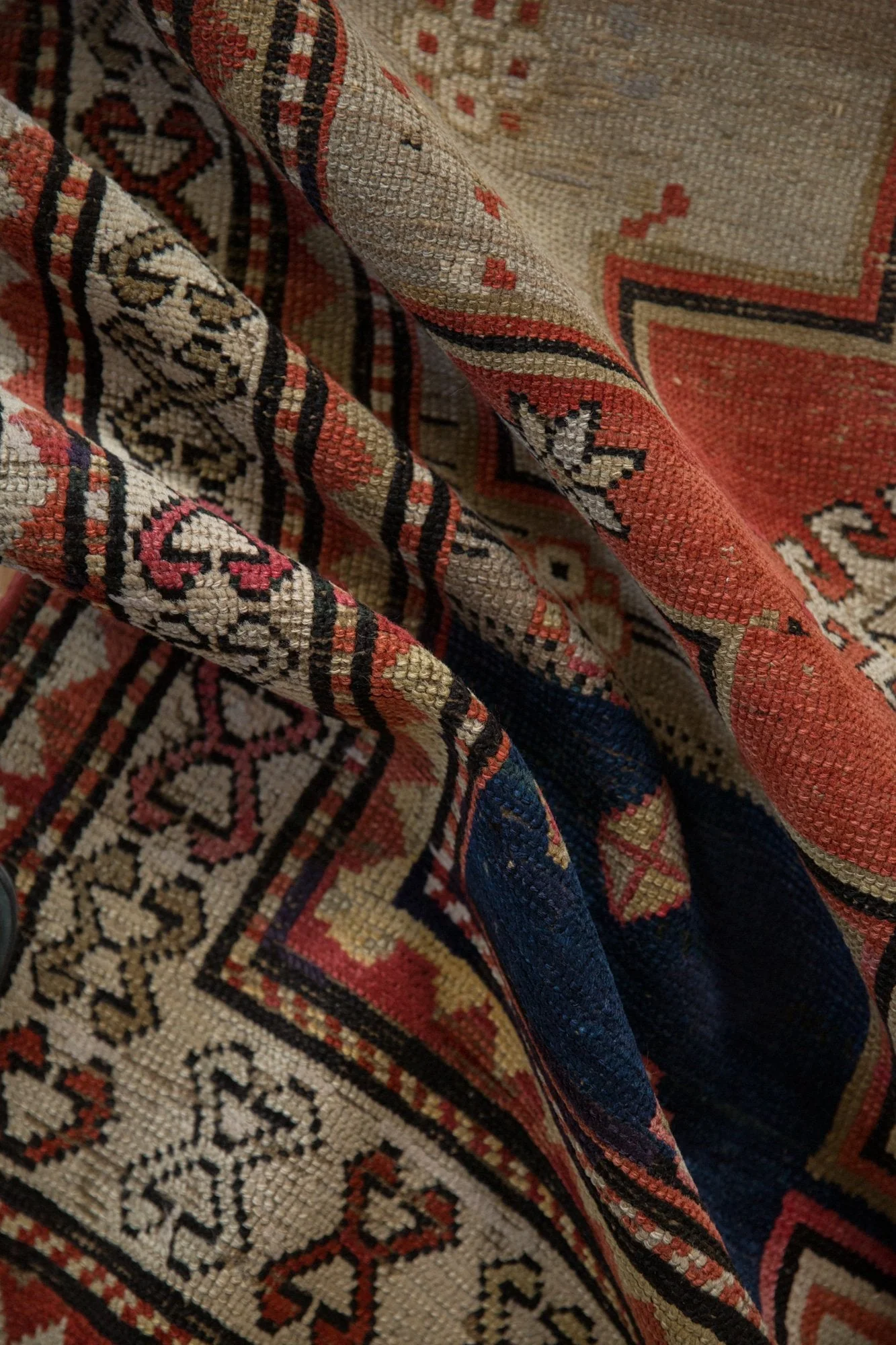 3.5x7.5 Vintage Caucasian Rug Runner - Image 10