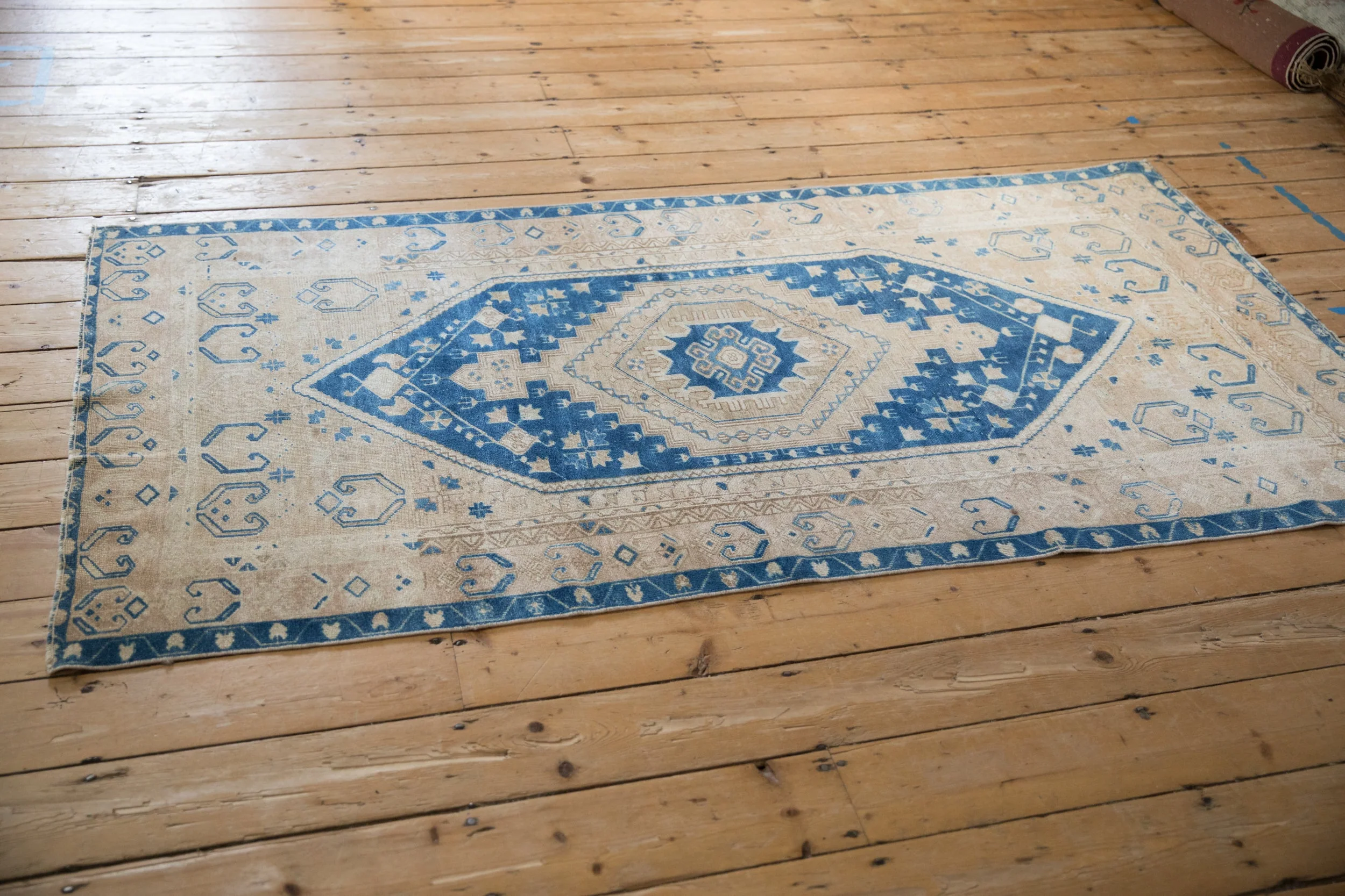 3.5x7 Vintage Distressed Oushak Rug Runner - Image 4