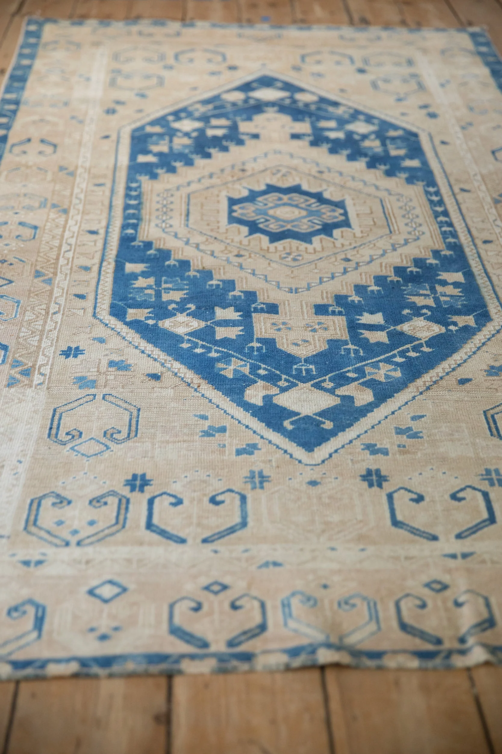3.5x7 Vintage Distressed Oushak Rug Runner - Image 5