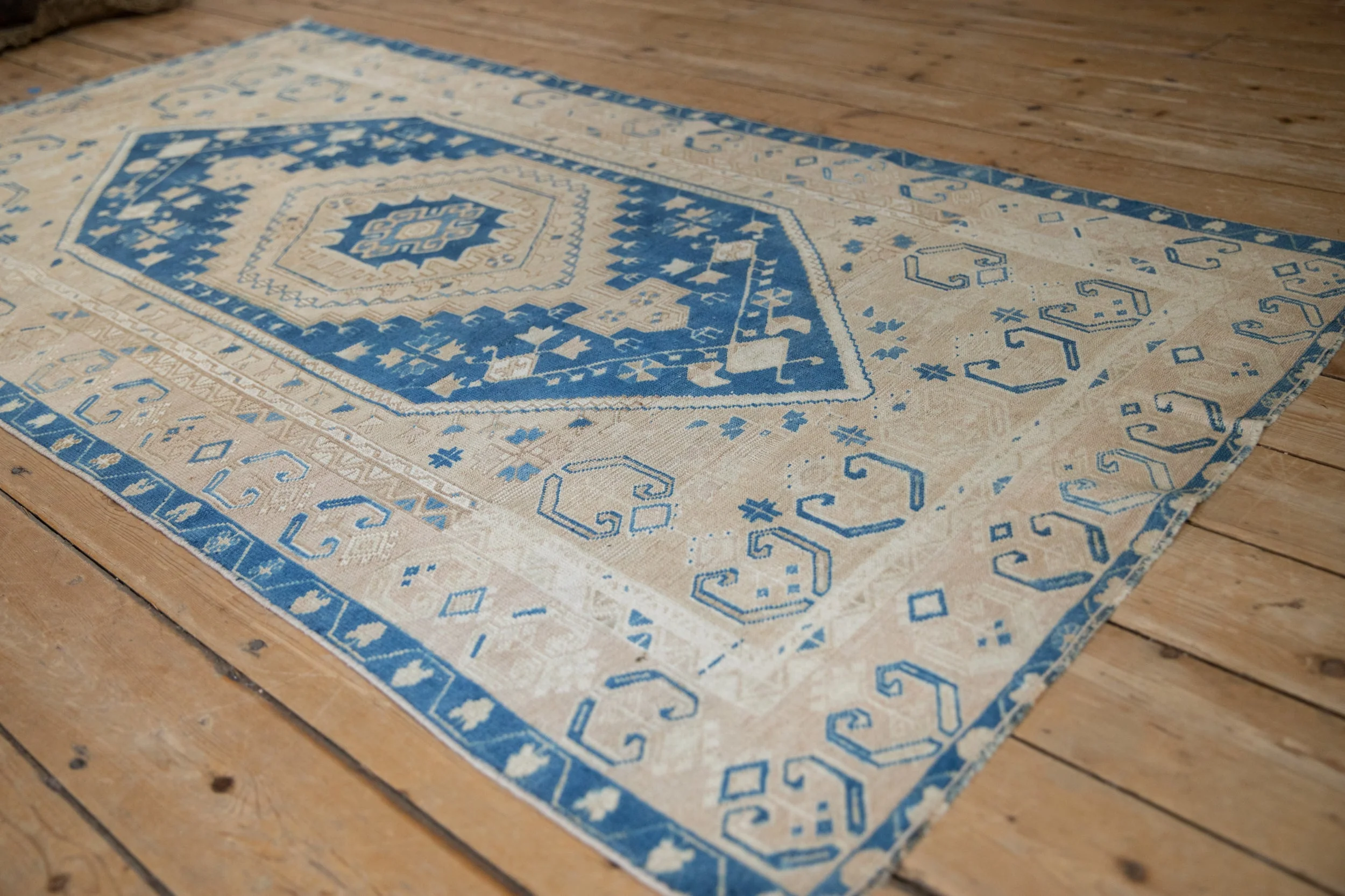 3.5x7 Vintage Distressed Oushak Rug Runner - Image 6