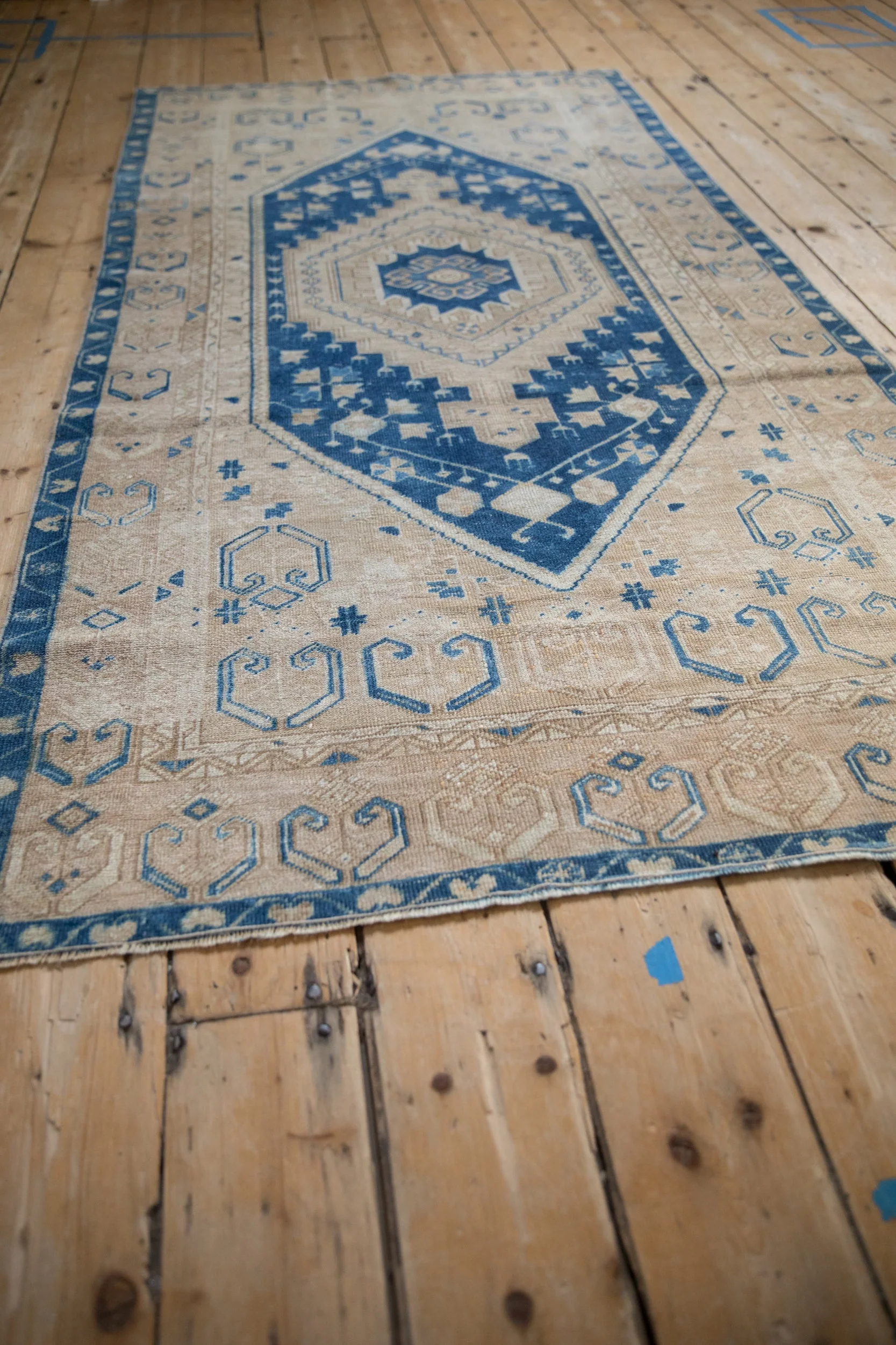 3.5x7 Vintage Distressed Oushak Rug Runner - Image 8