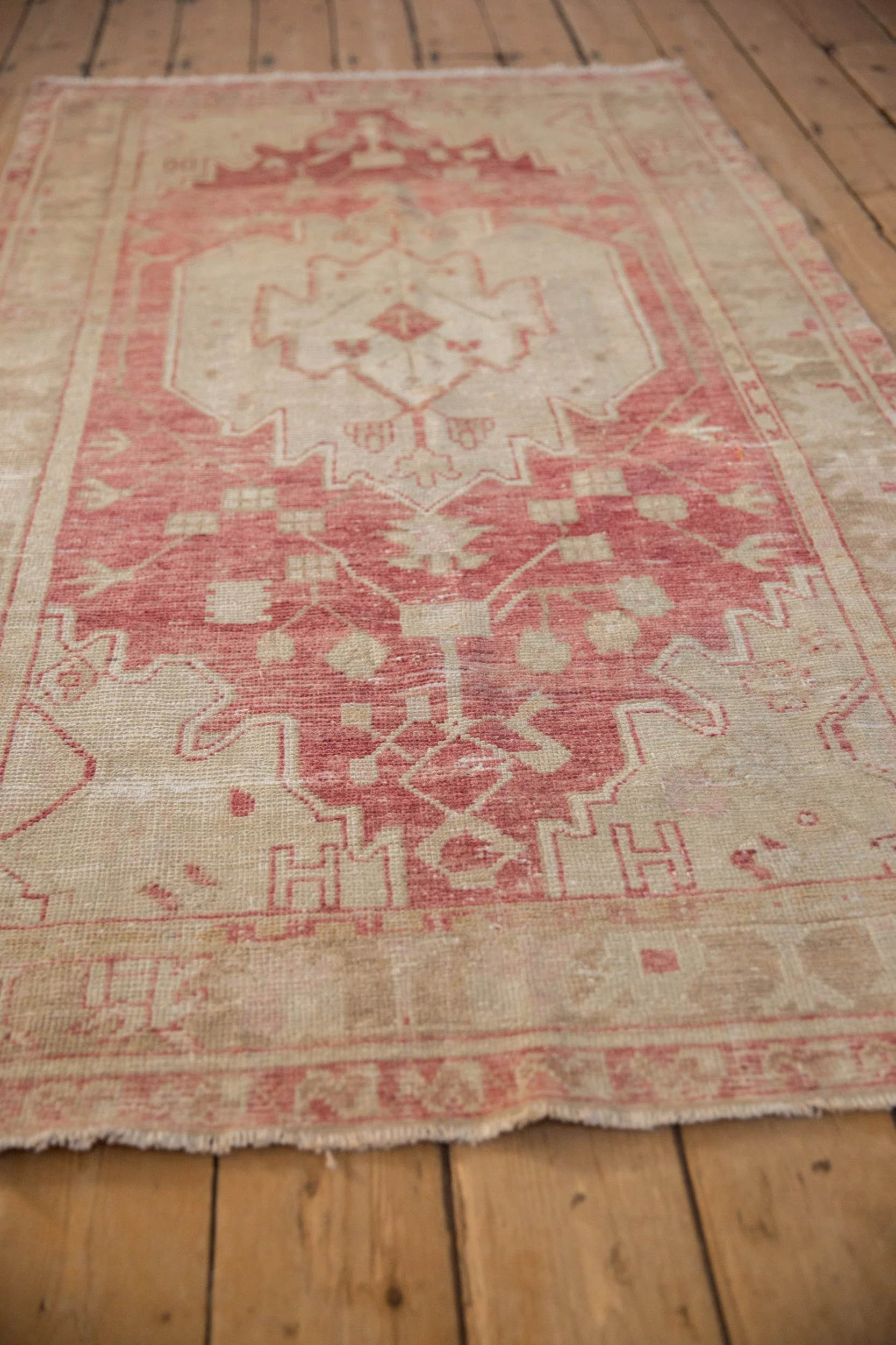 3.5x7 Vintage Distressed Oushak Rug Runner - Image 6