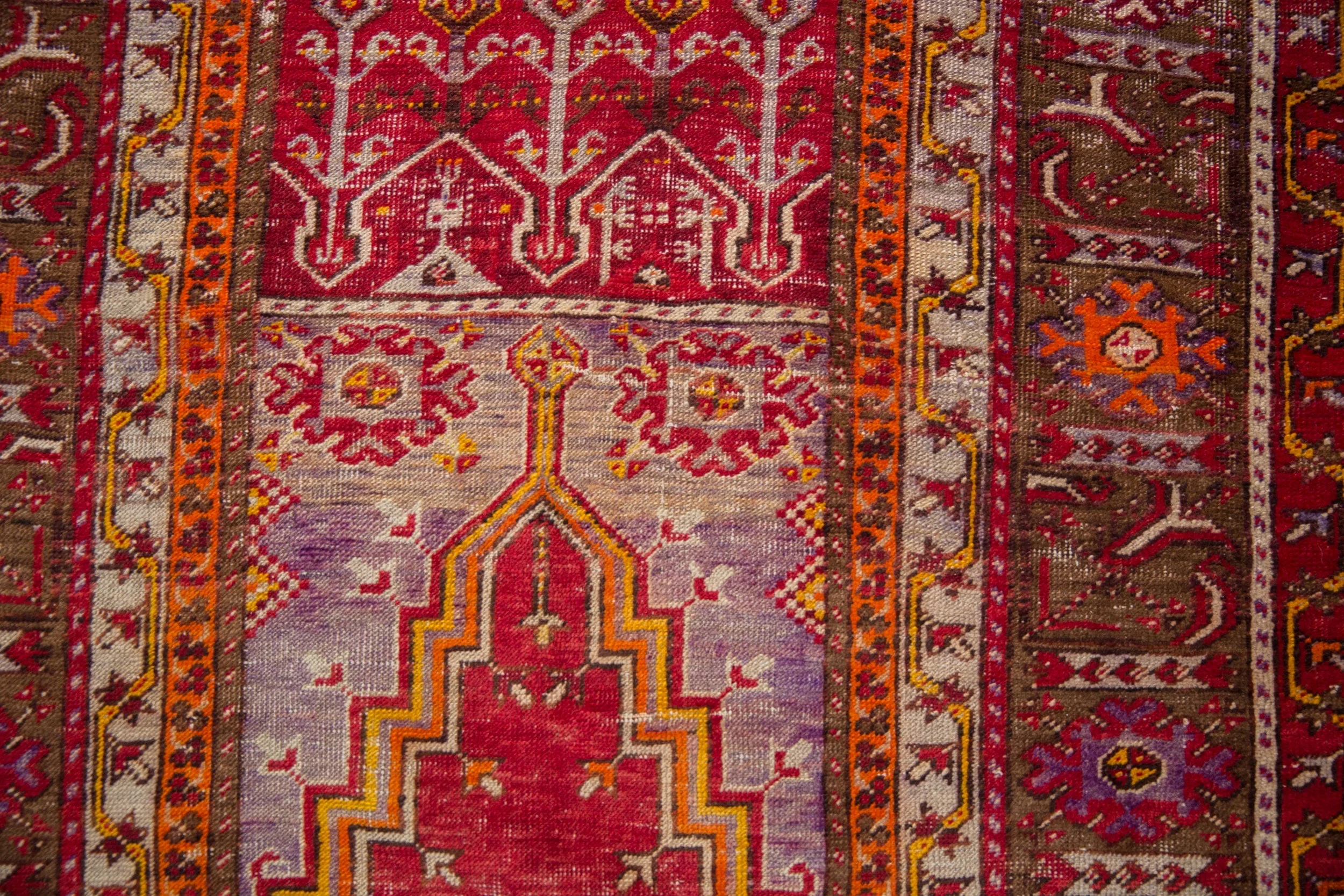 3.5x7 Vintage Ghiordes Rug Runner - Image 3