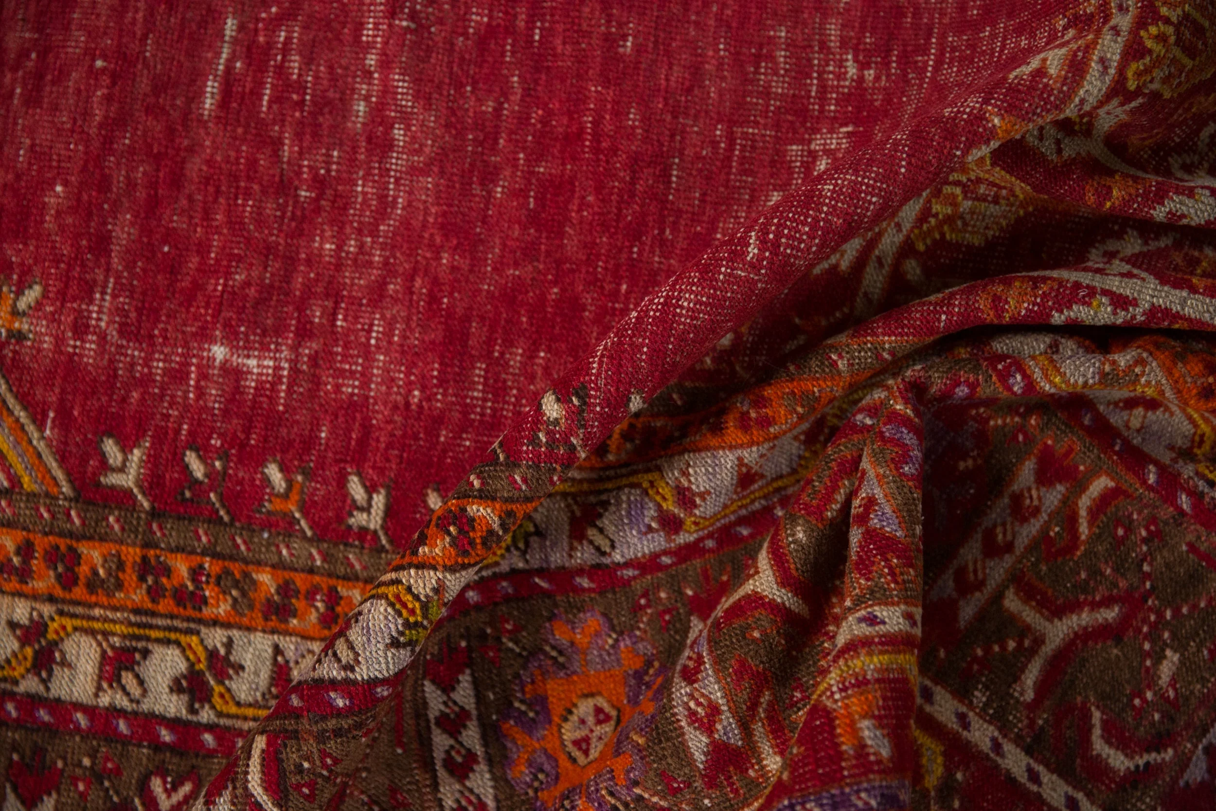 3.5x7 Vintage Ghiordes Rug Runner - Image 8