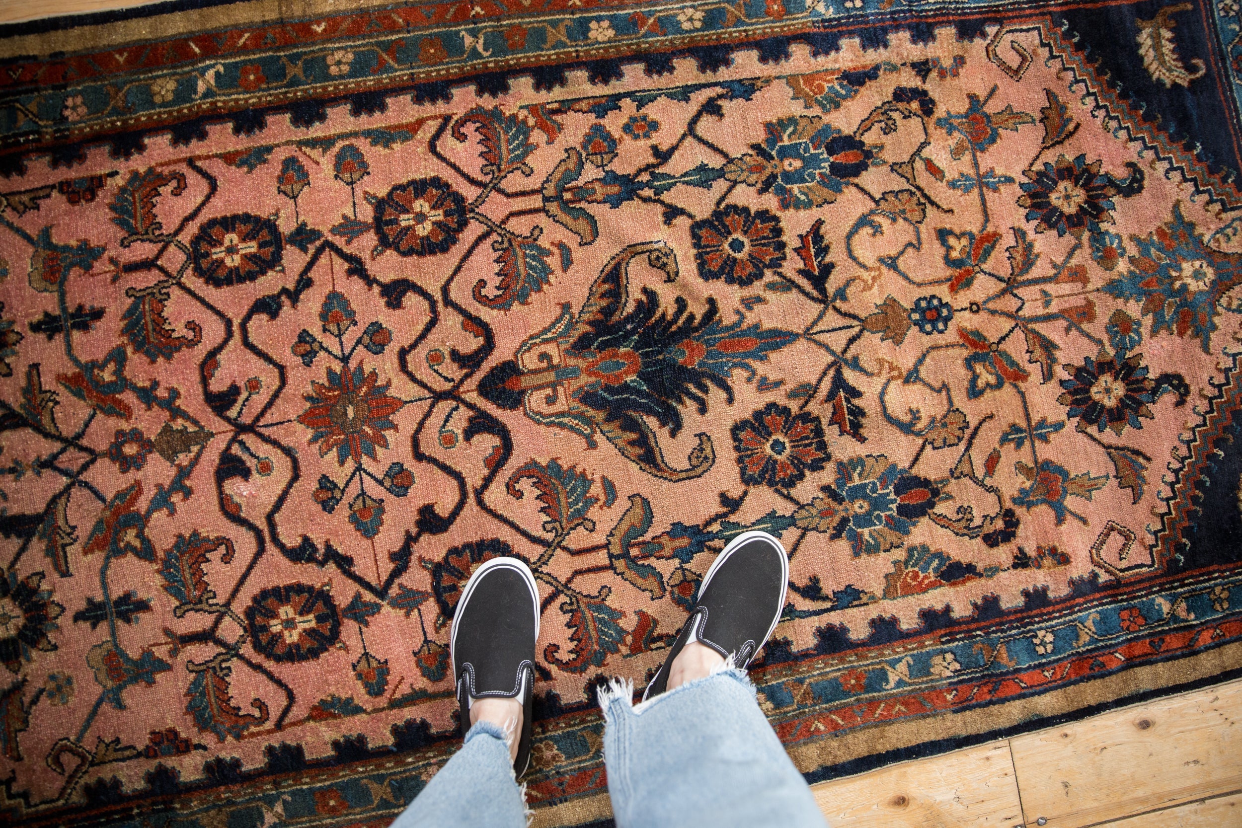 3.5x7 Vintage Mehreban Rug Runner - Image 2