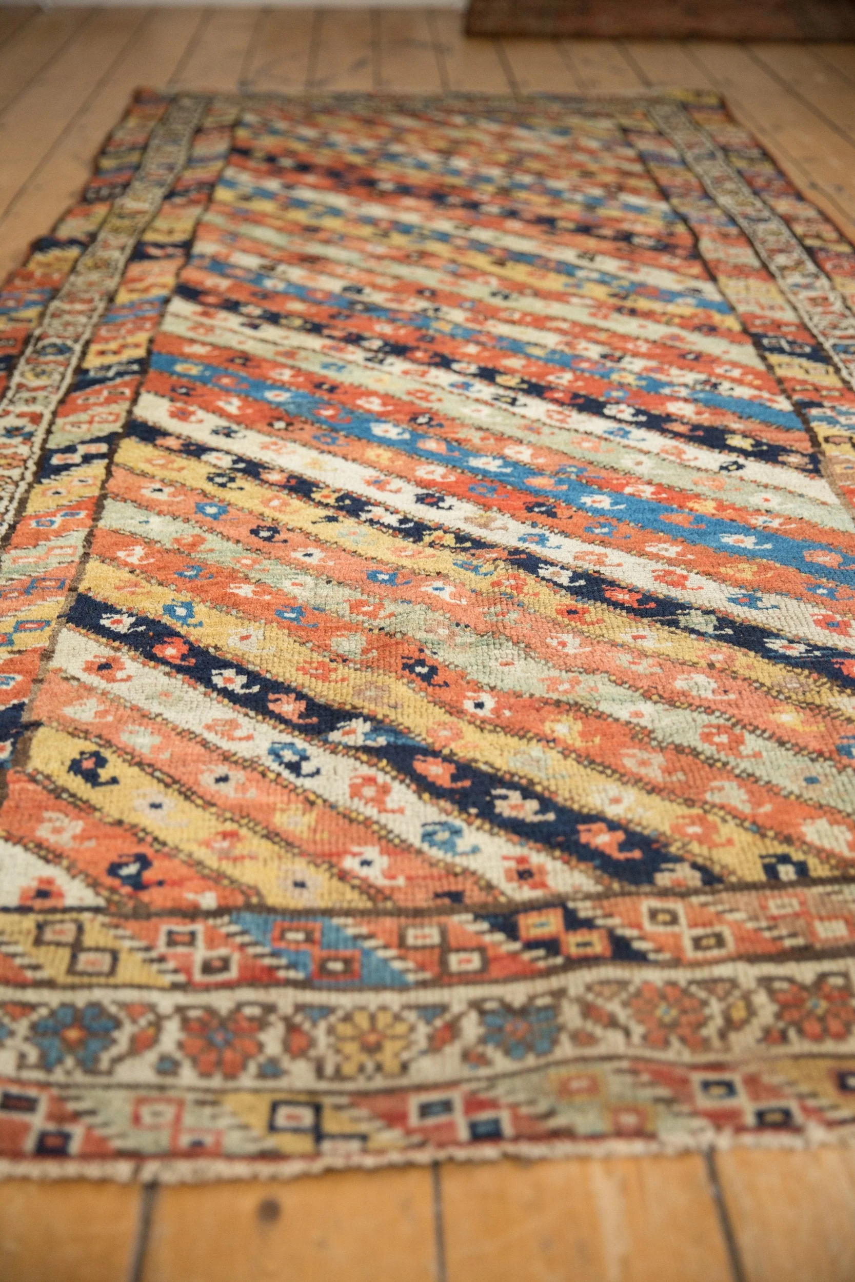 3.5x8.5 Antique Kurdish Rug Runner - Image 7