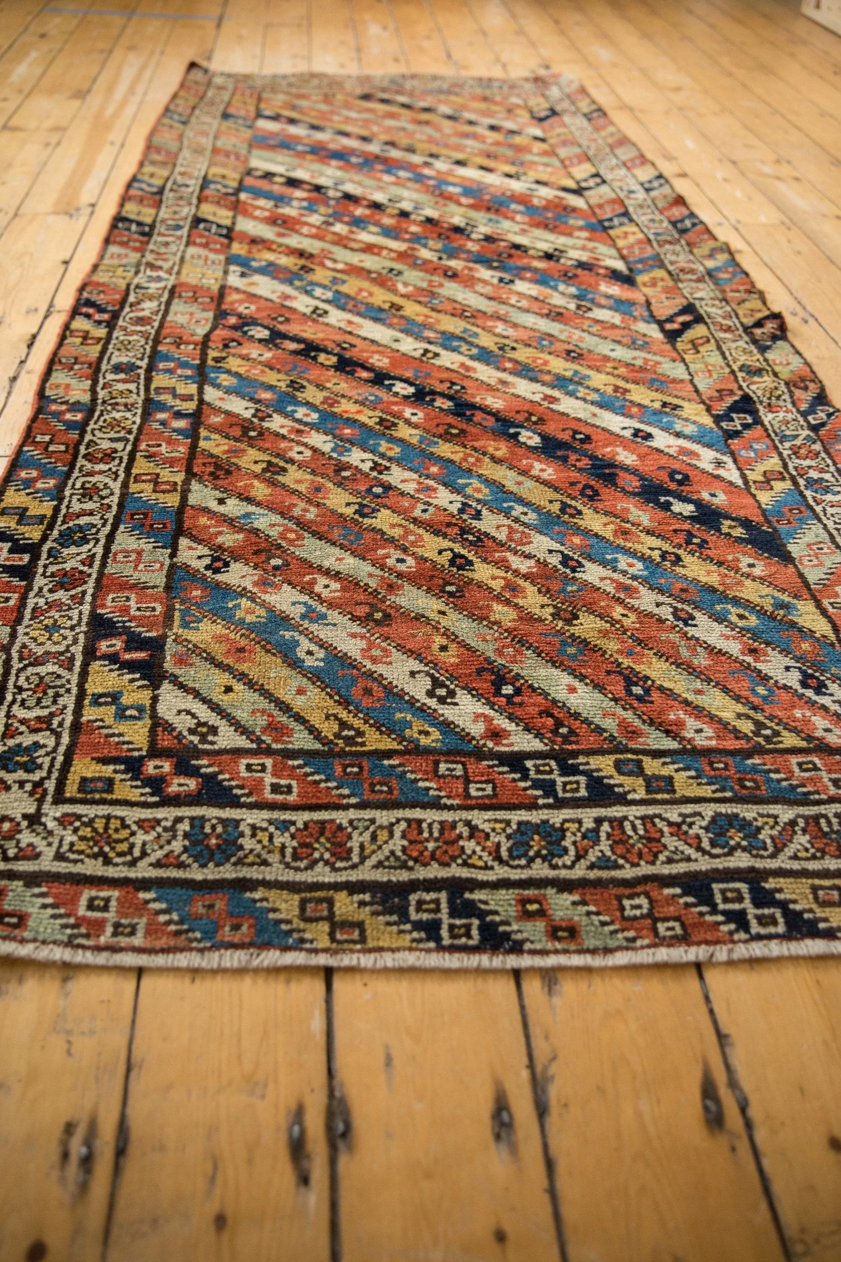 3.5x8.5 Antique Kurdish Rug Runner - Image 8