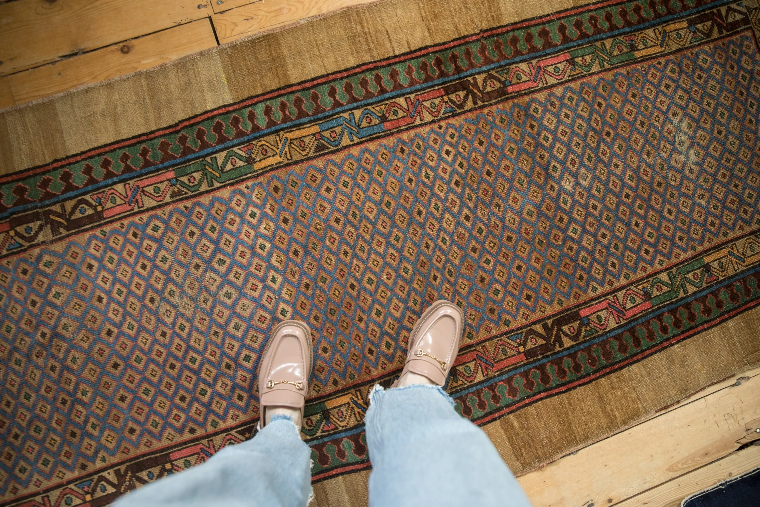 3.5x8.5 Antique Serab Rug Runner - Image 2
