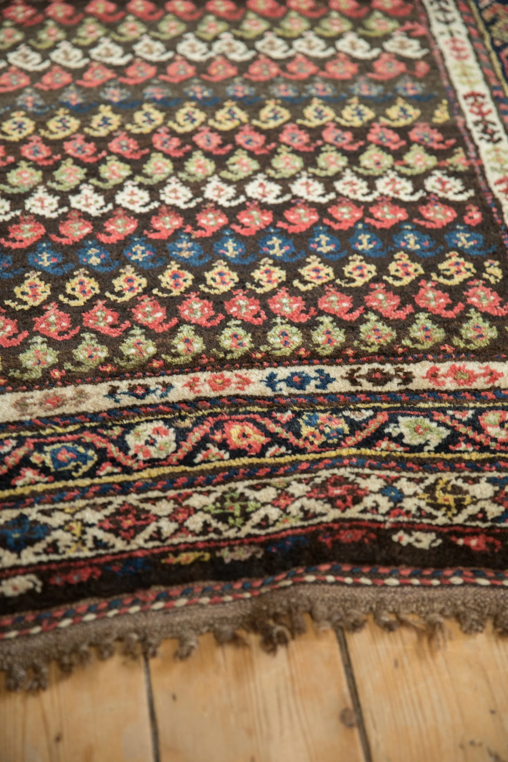 3.5x8.5 Vintage Kurdish Hamadan Rug Runner - Image 5