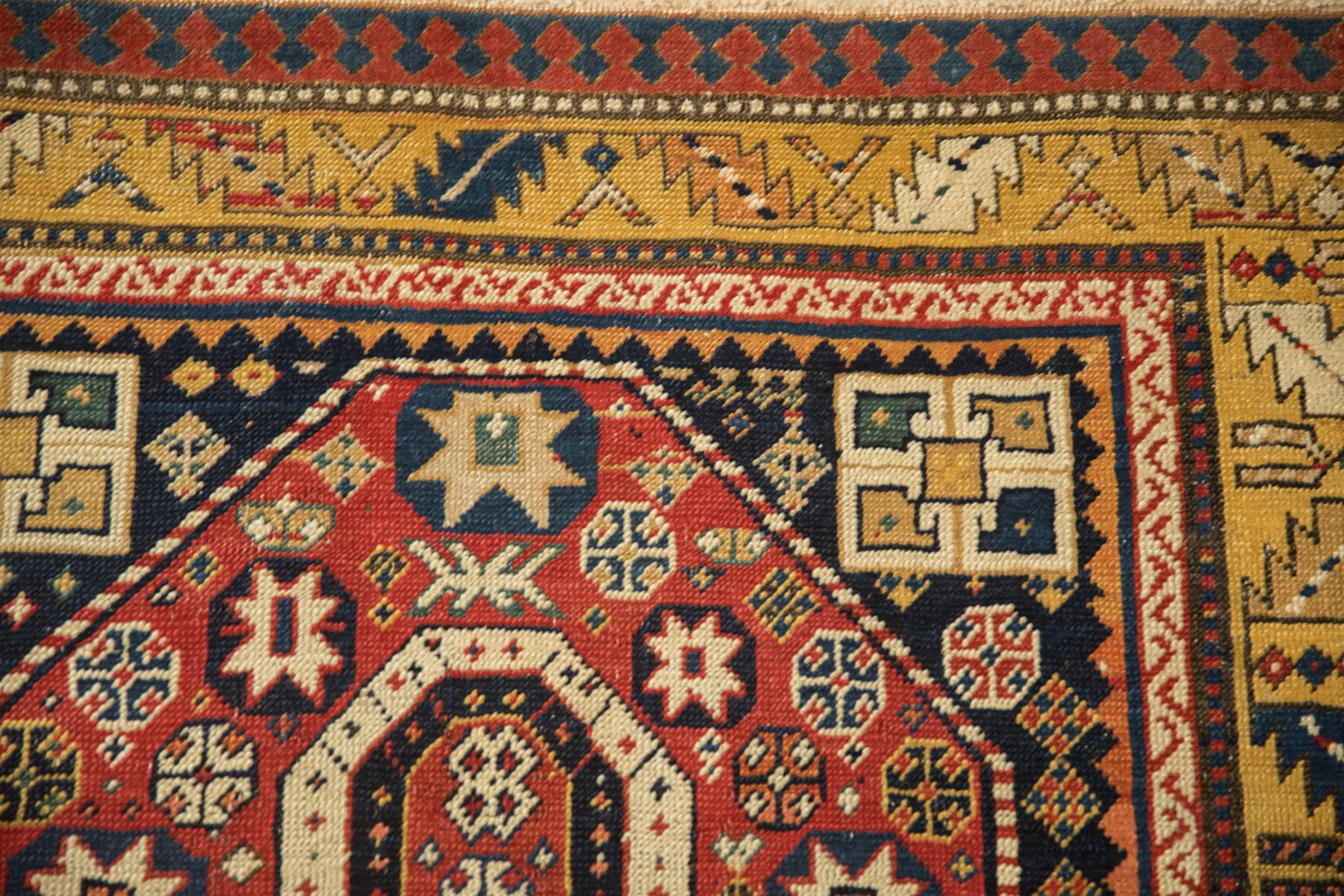 3.5x9.5 Antique Kazak Rug Runner - Image 3