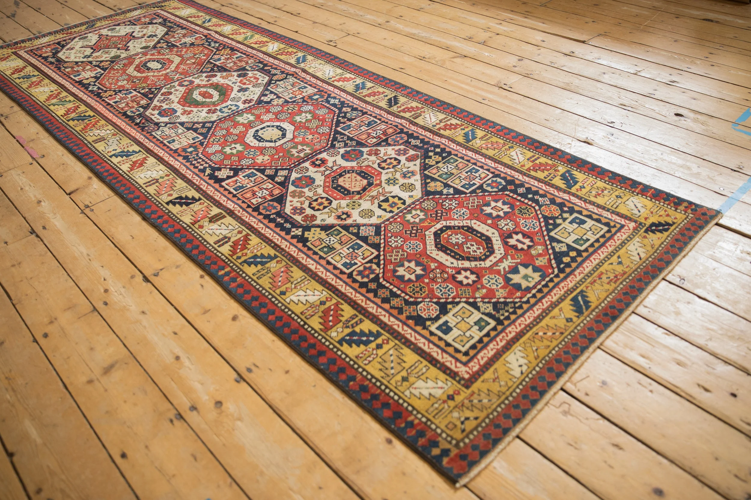 3.5x9.5 Antique Kazak Rug Runner - Image 4
