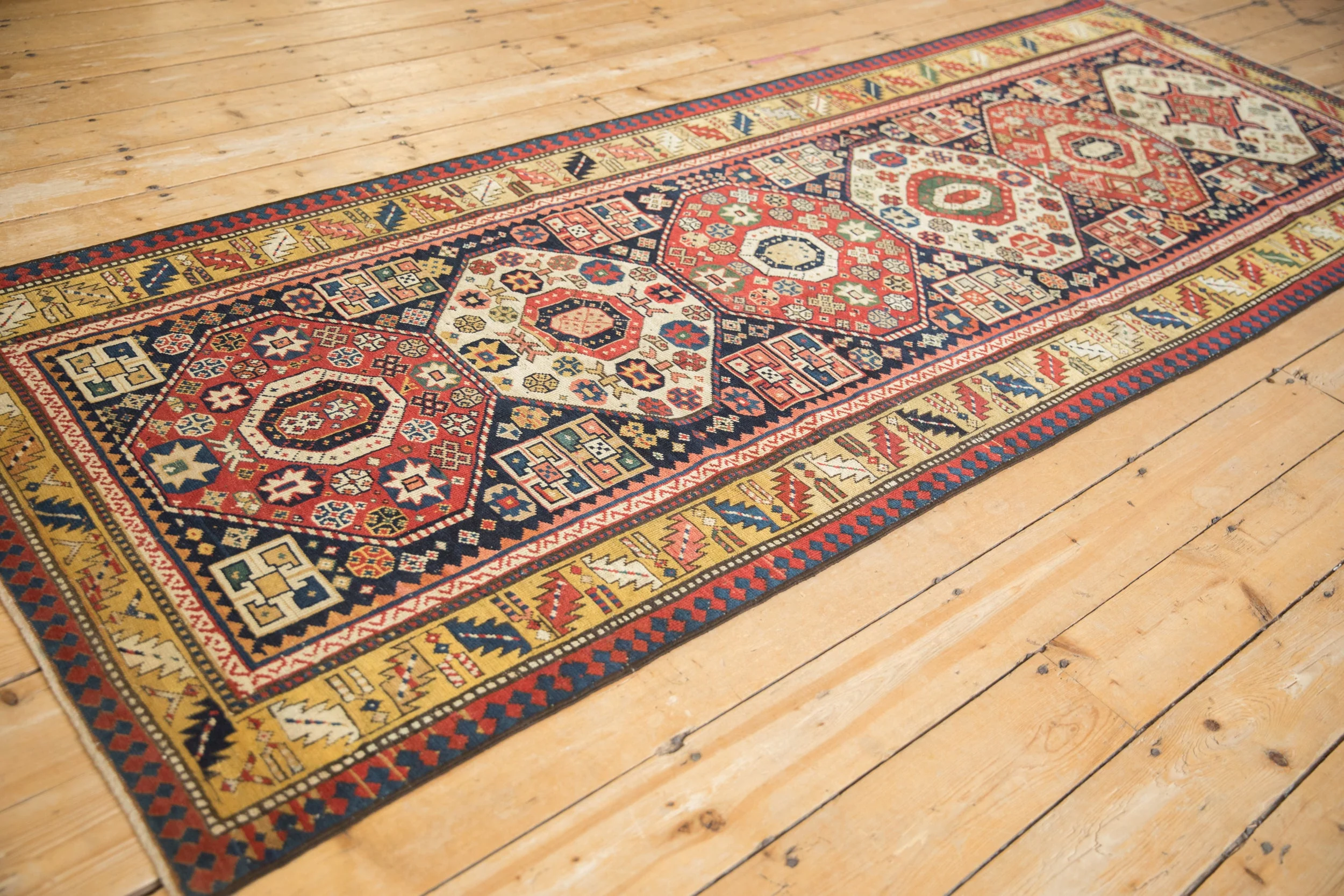 3.5x9.5 Antique Kazak Rug Runner - Image 6