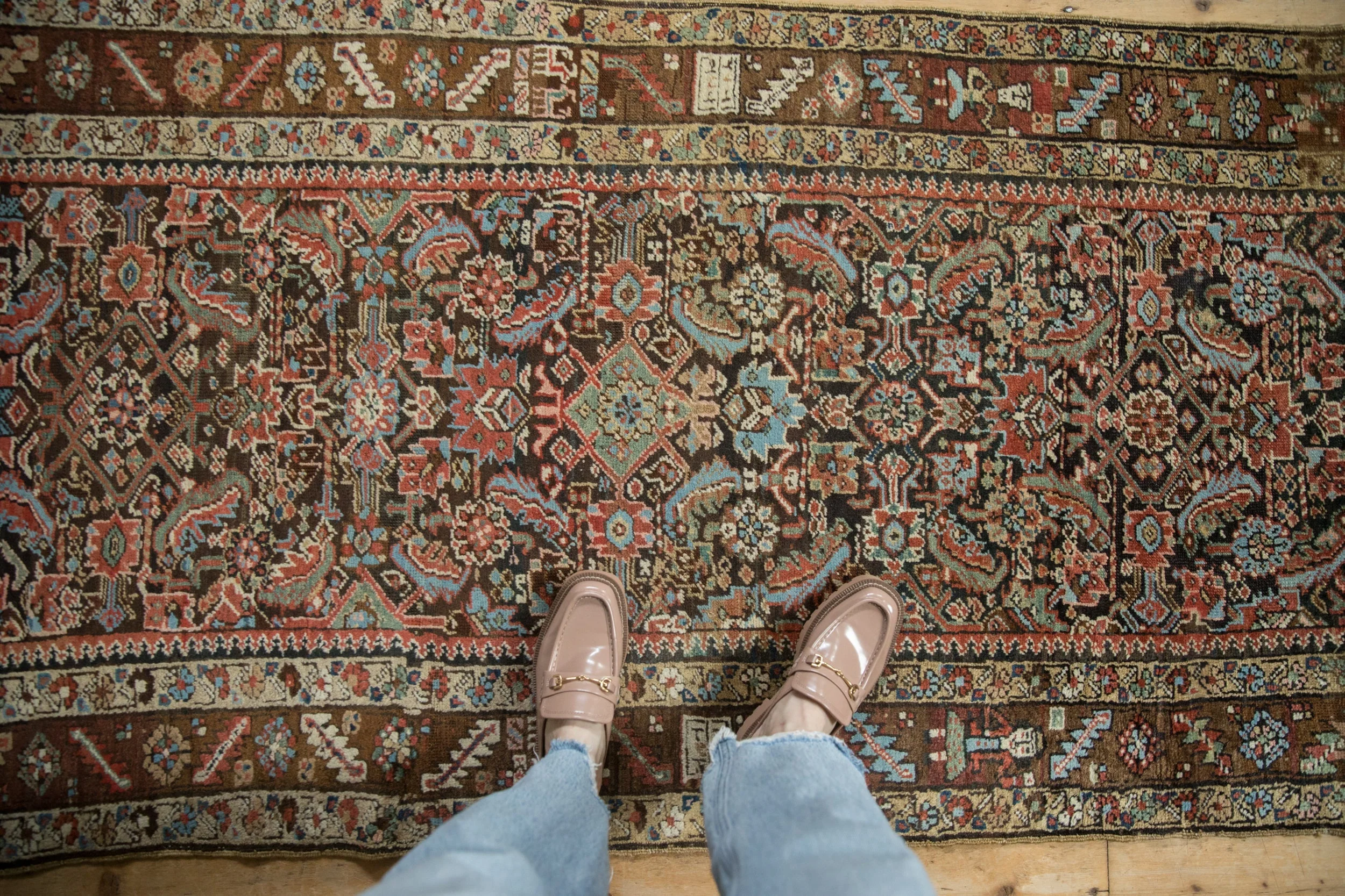 3.5x9.5 Antique Northwest Persian Rug Runner - Image 2