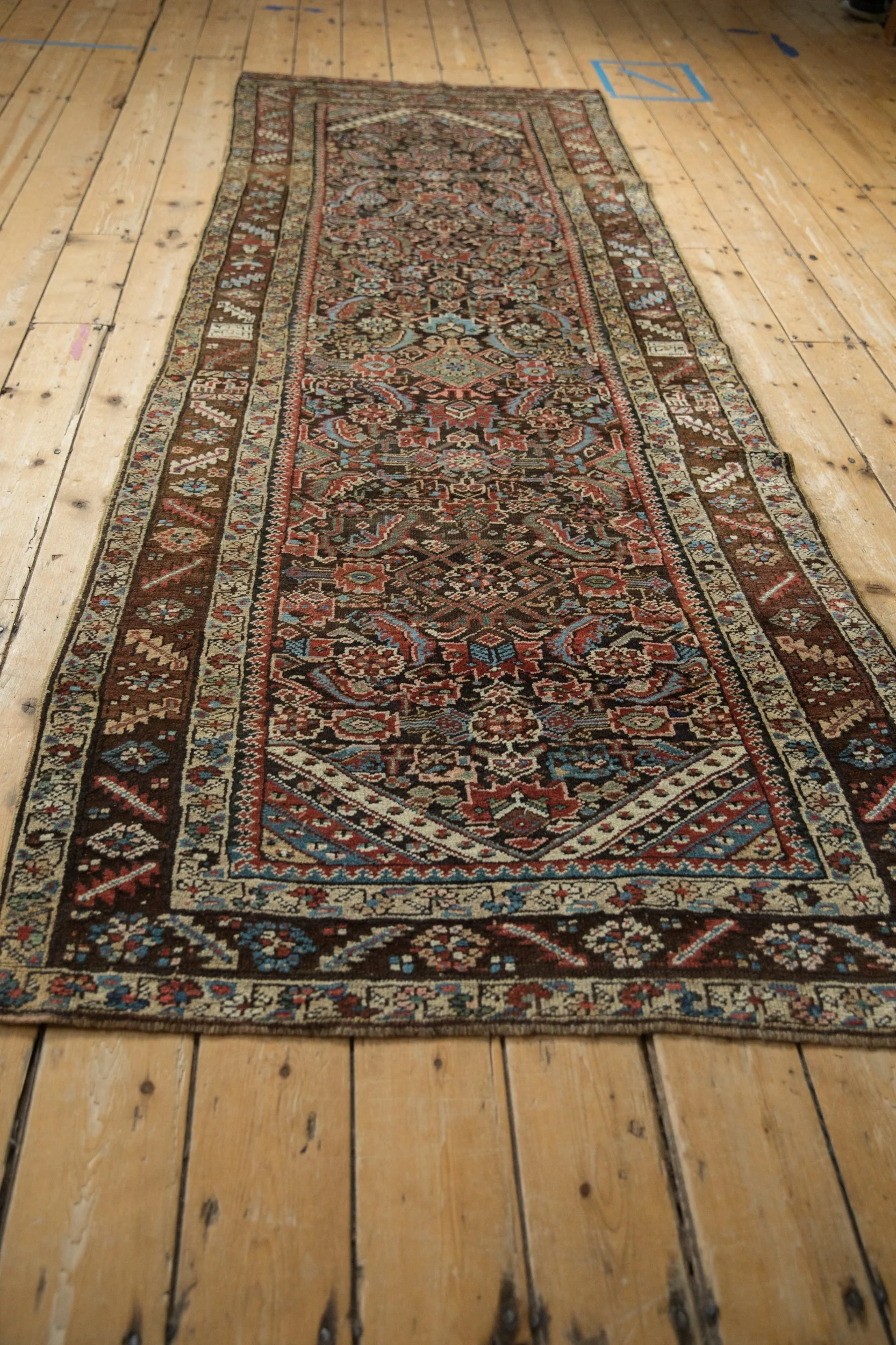 3.5x9.5 Antique Northwest Persian Rug Runner - Image 7