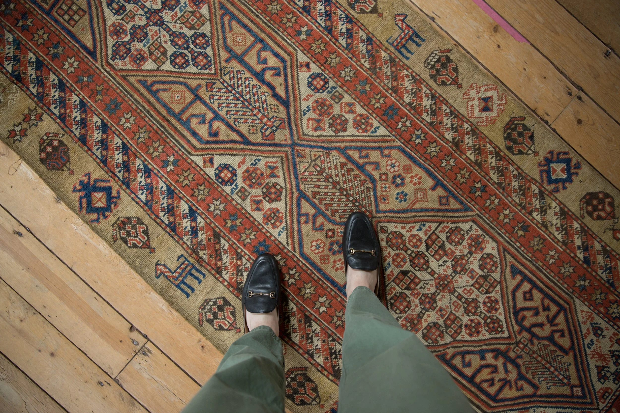 3.5x9.5 Antique Serab Rug Runner - Image 2