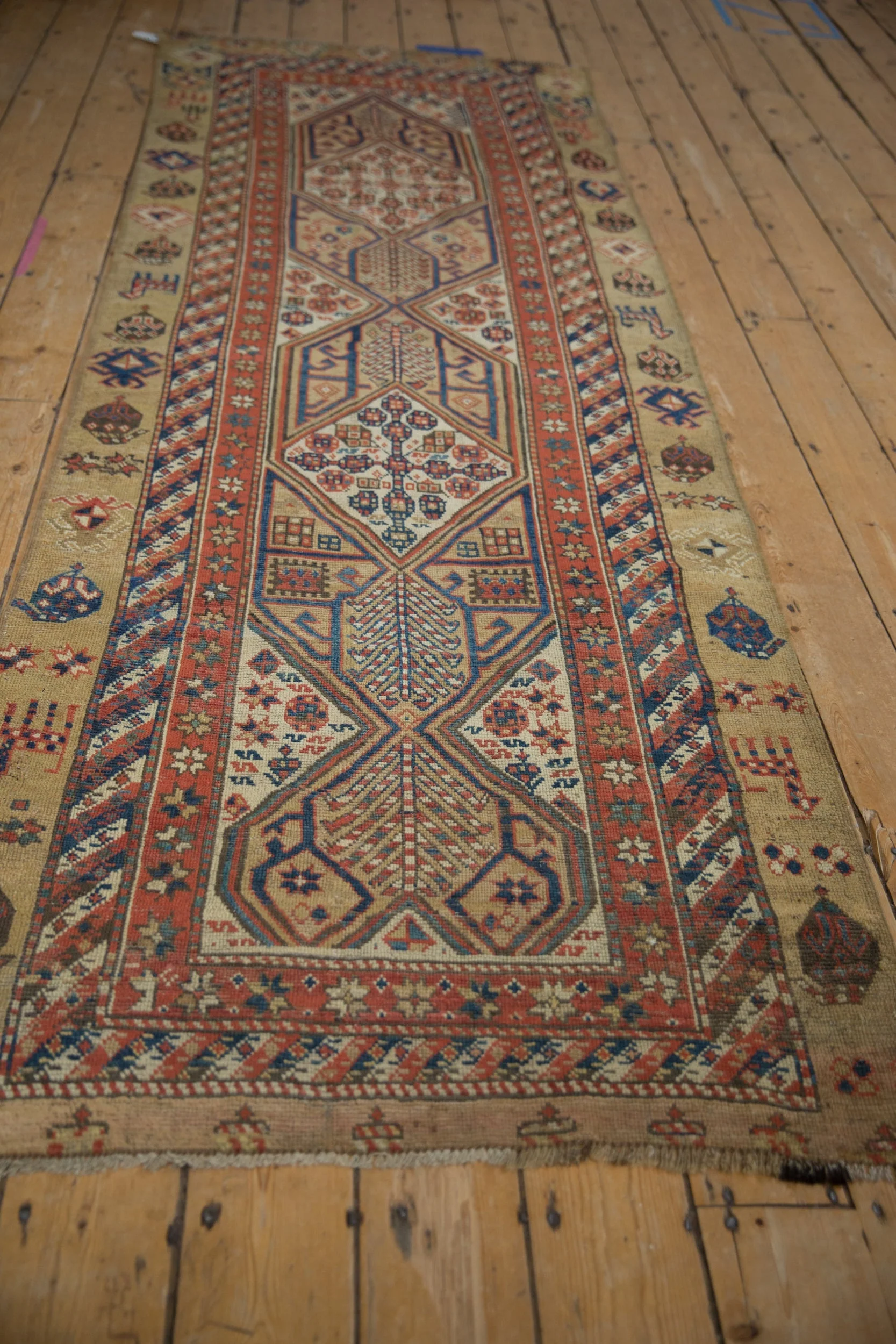3.5x9.5 Antique Serab Rug Runner - Image 4