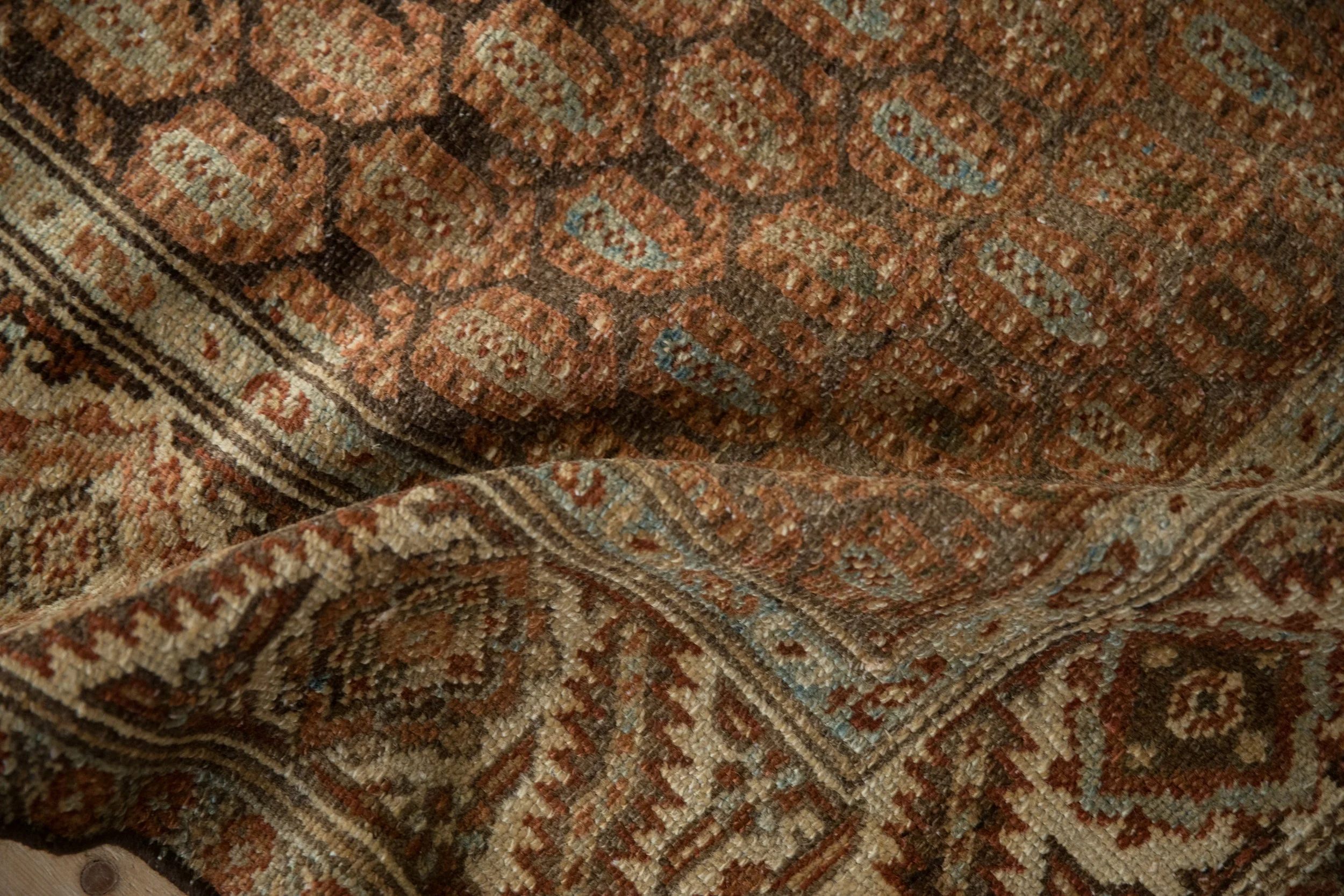 3.5x9.5 Vintage Distressed Hamadan Rug Runner - Image 11