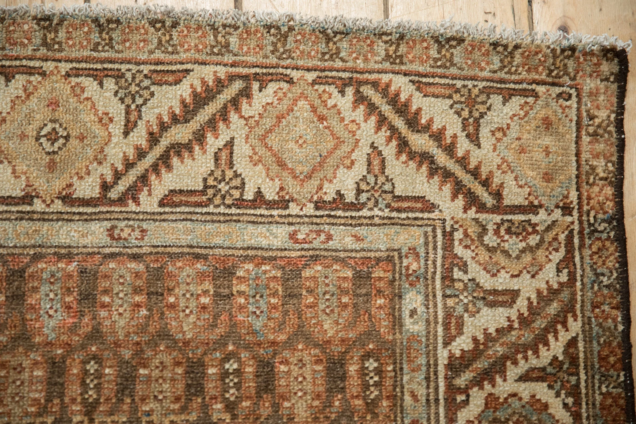 3.5x9.5 Vintage Distressed Hamadan Rug Runner - Image 3