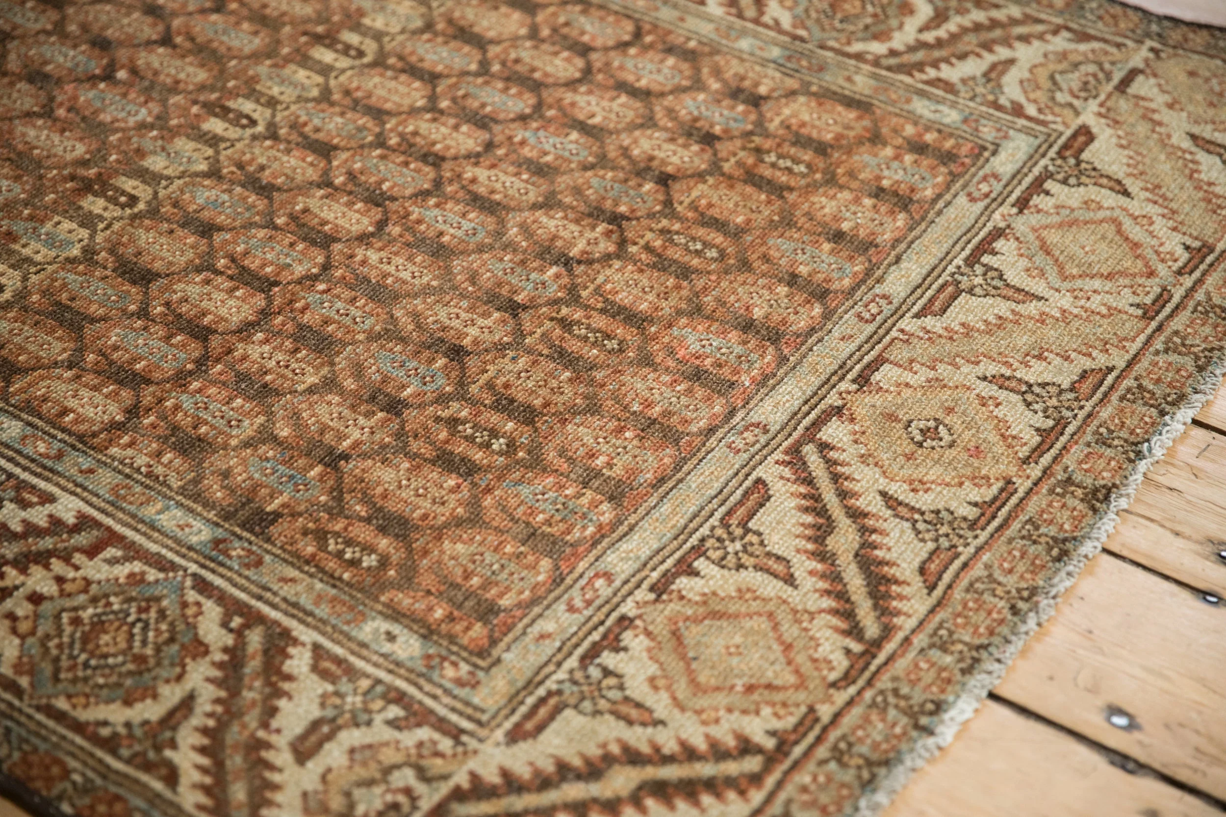 3.5x9.5 Vintage Distressed Hamadan Rug Runner - Image 5