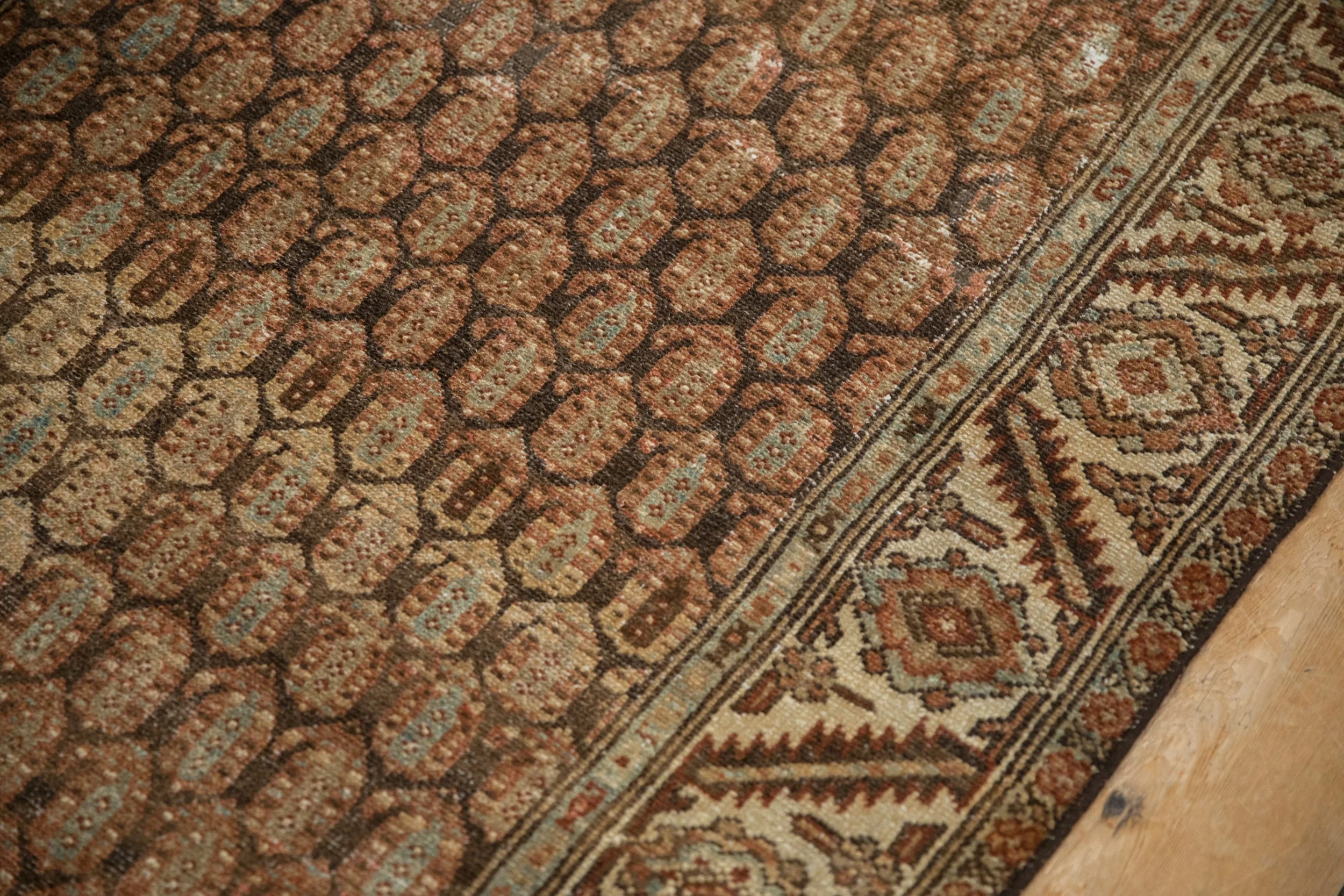 3.5x9.5 Vintage Distressed Hamadan Rug Runner - Image 7