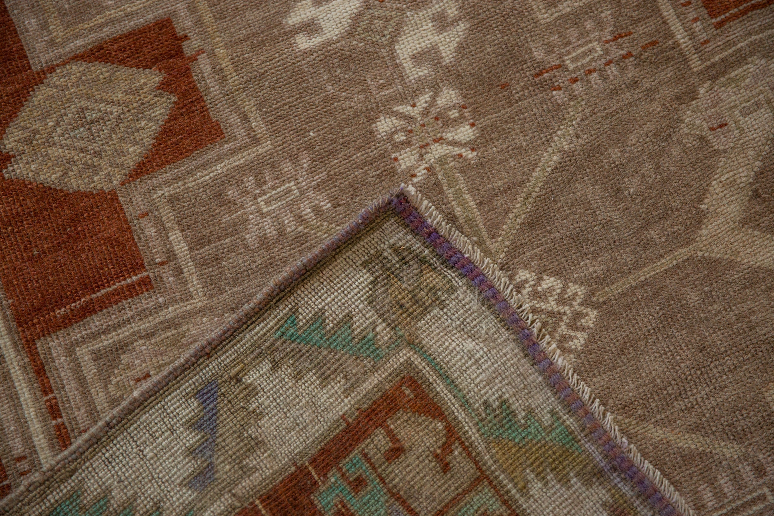 3.5x9.5 Vintage Distressed Kars Rug Runner - Image 9