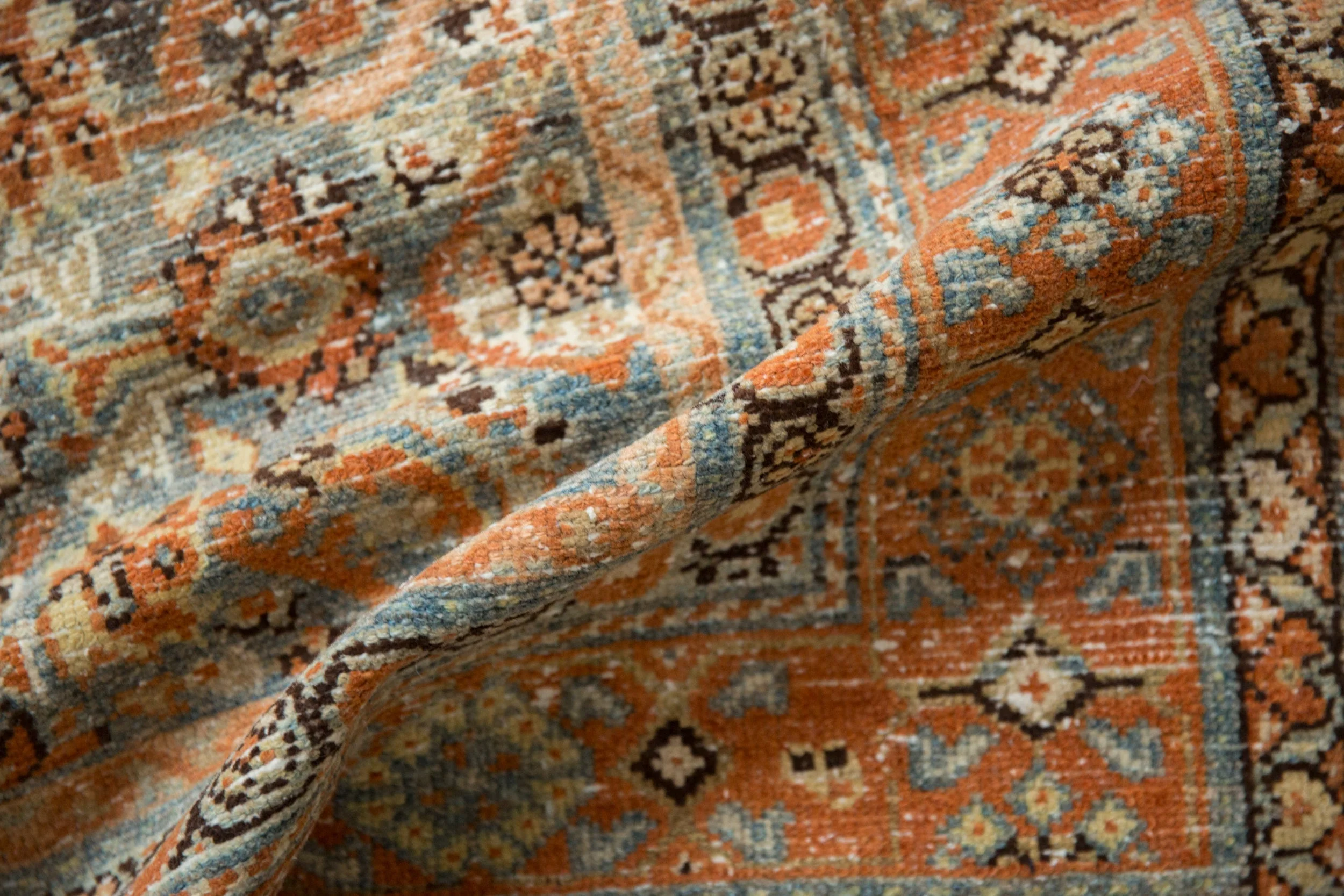 3.5x9.5 Vintage Distressed Malayer Rug Runner - Image 10