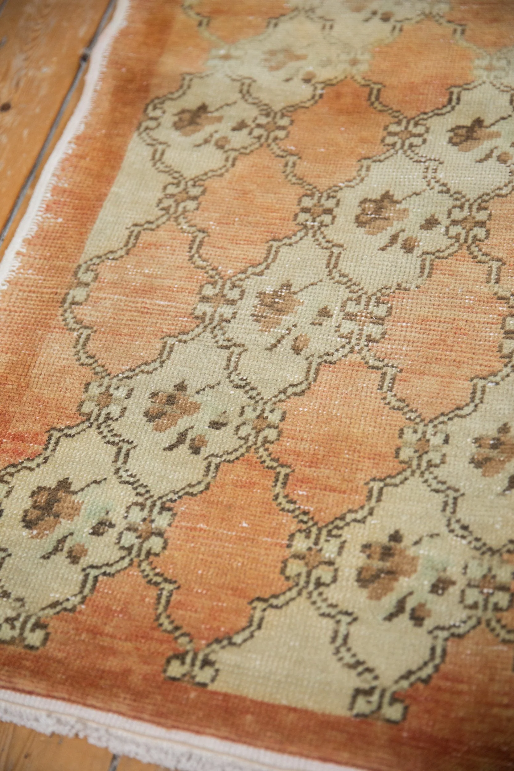 3.5x9.5 Vintage Distressed Oushak Rug Runner - Image 4