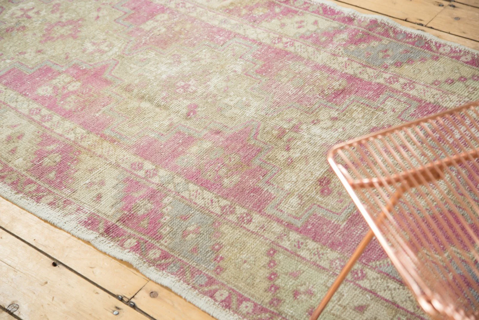3.5x9.5 Vintage Distressed Oushak Rug Runner - Image 11