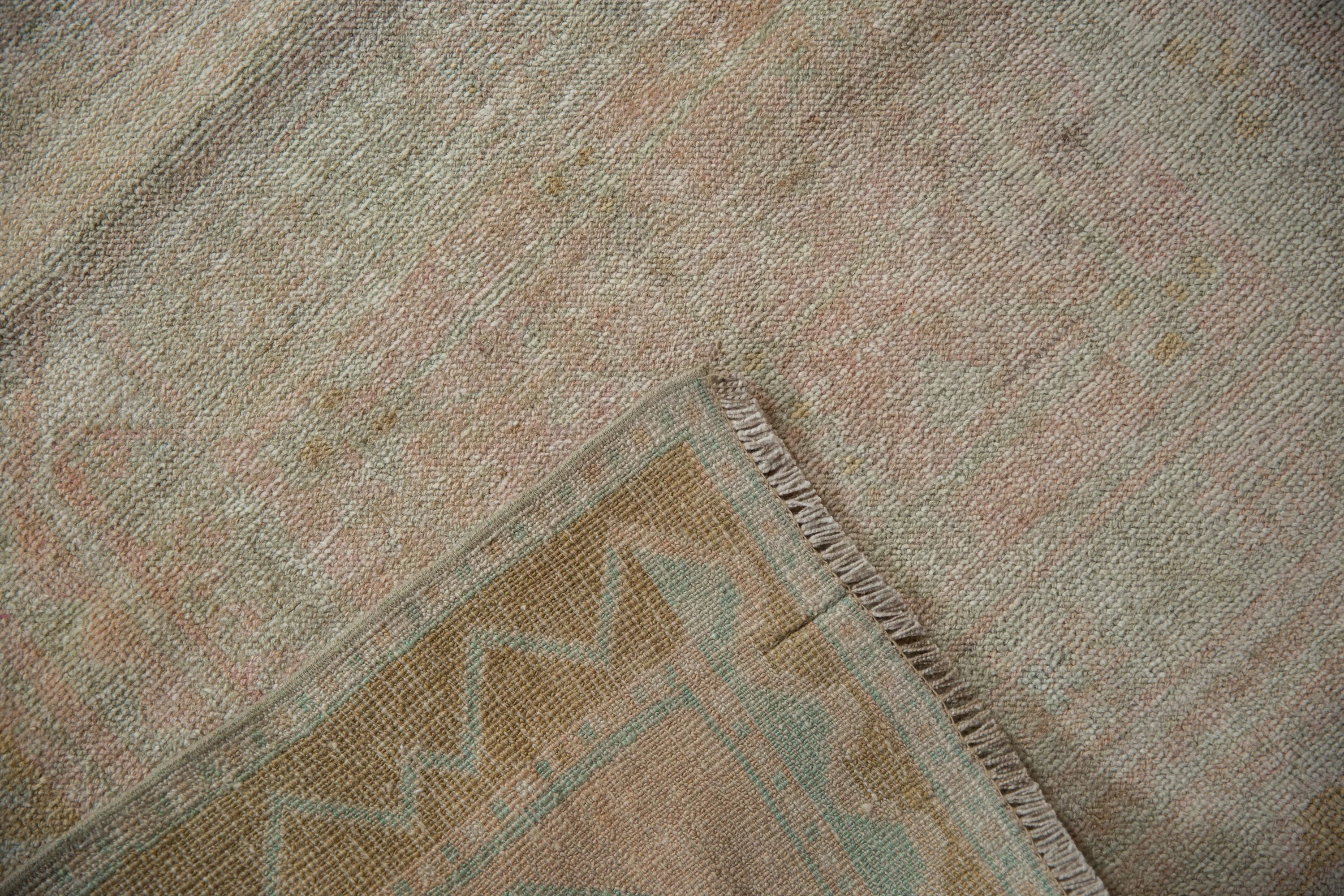 3.5x9.5 Vintage Distressed Oushak Rug Runner - Image 10