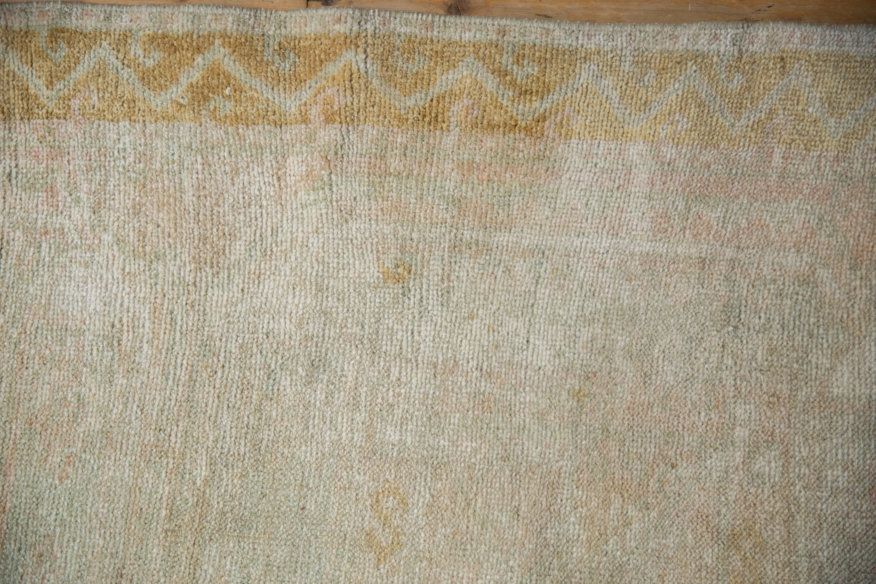 3.5x9.5 Vintage Distressed Oushak Rug Runner - Image 4