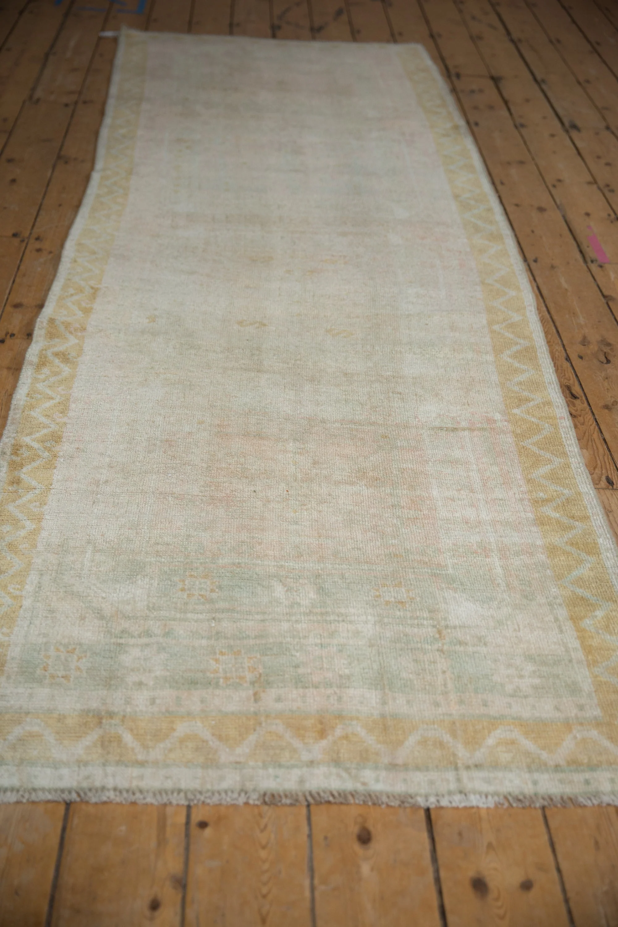 3.5x9.5 Vintage Distressed Oushak Rug Runner - Image 5