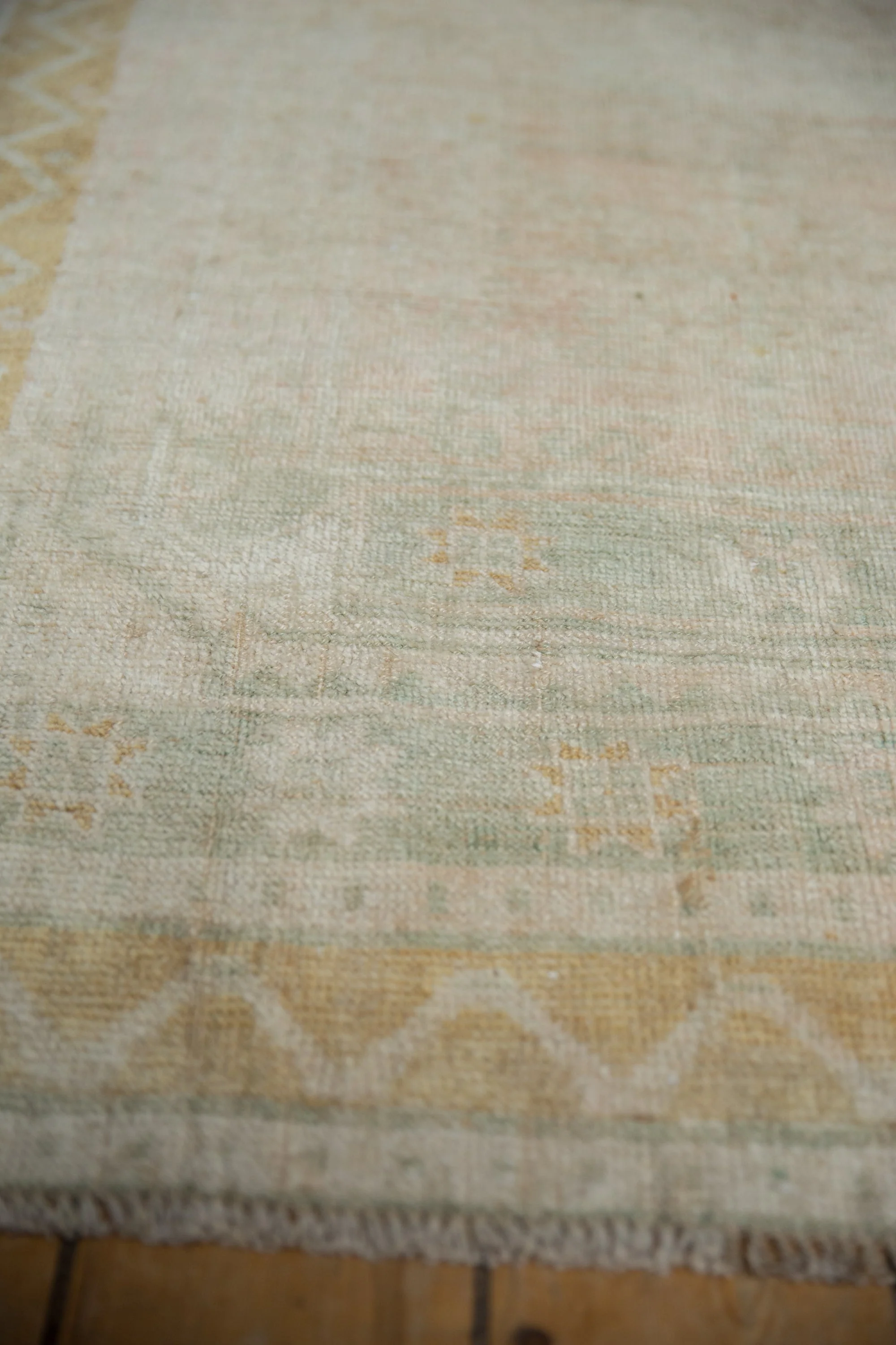 3.5x9.5 Vintage Distressed Oushak Rug Runner - Image 6