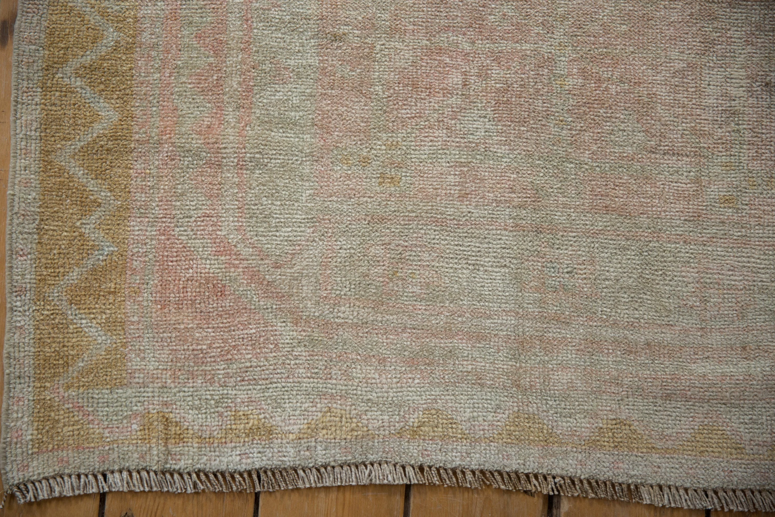 3.5x9.5 Vintage Distressed Oushak Rug Runner - Image 8