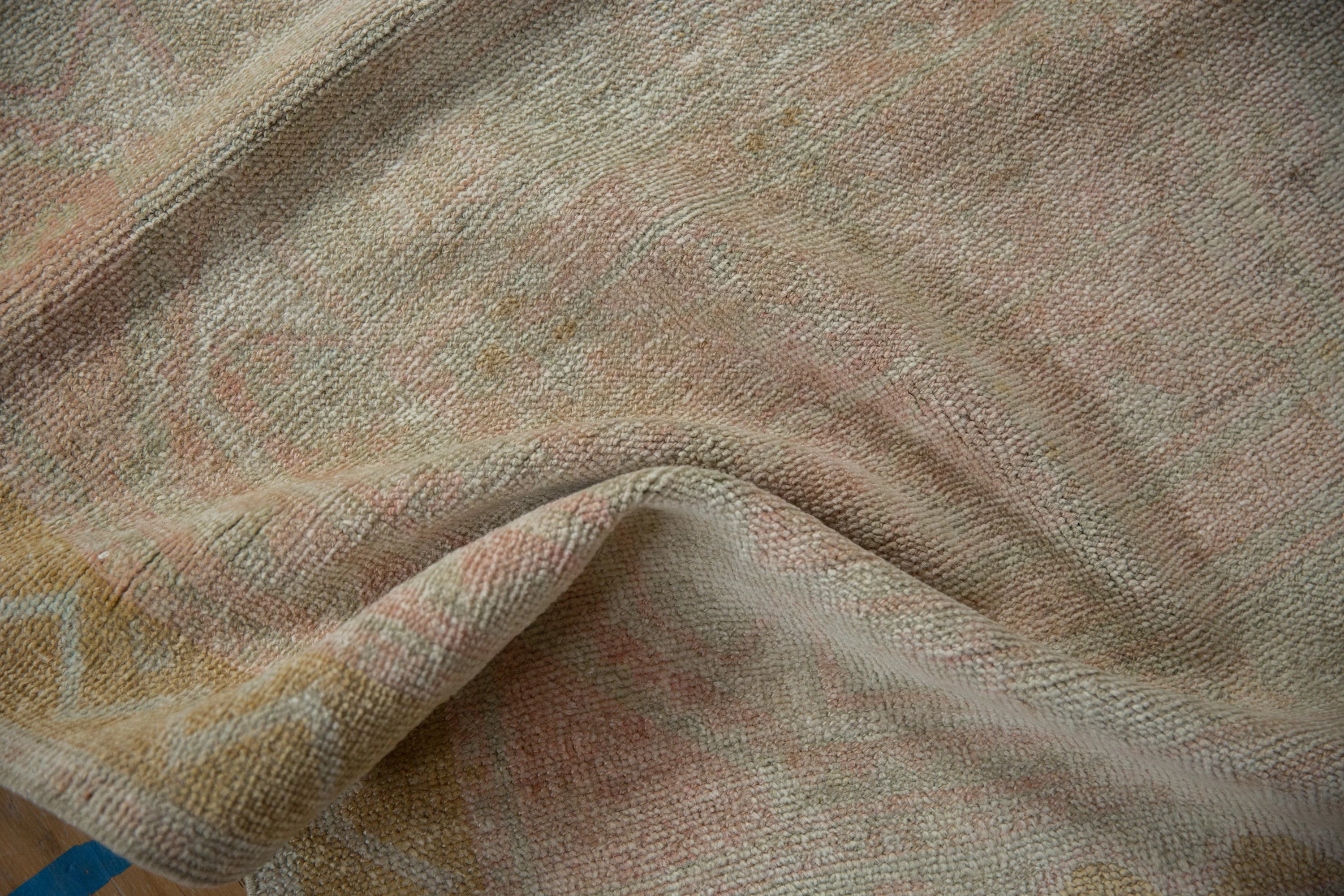3.5x9.5 Vintage Distressed Oushak Rug Runner - Image 9